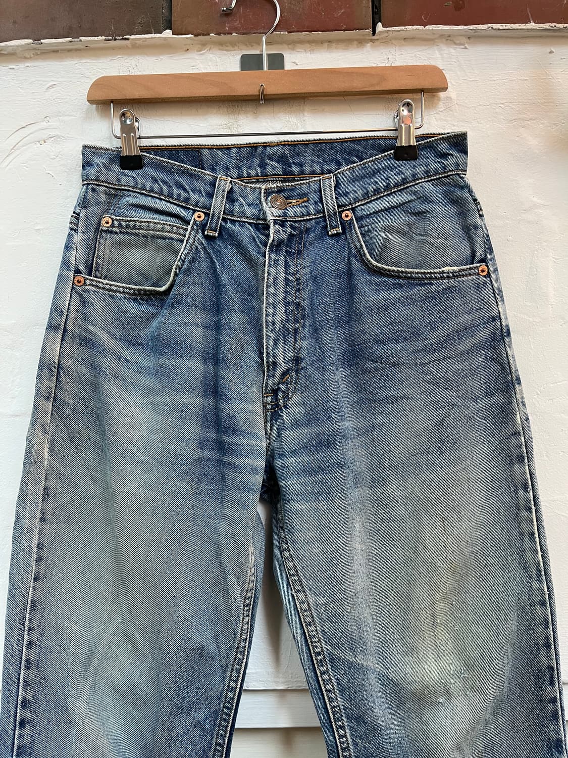 Levis 610 오렌지탭 워싱 데님 팬츠 30x32 상품이미지2