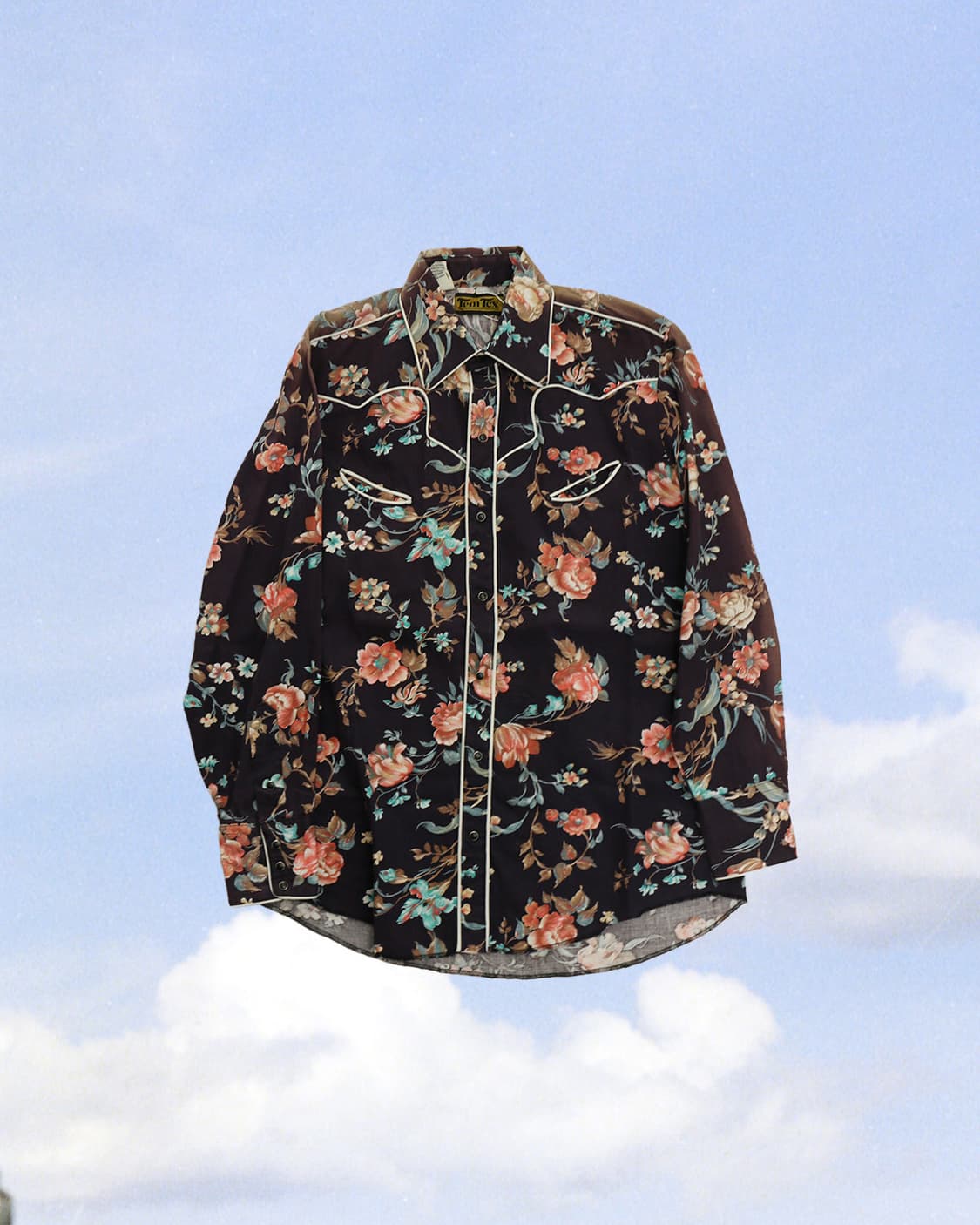 80s USA Tem Tex 웨스턴 셔츠  상품이미지1