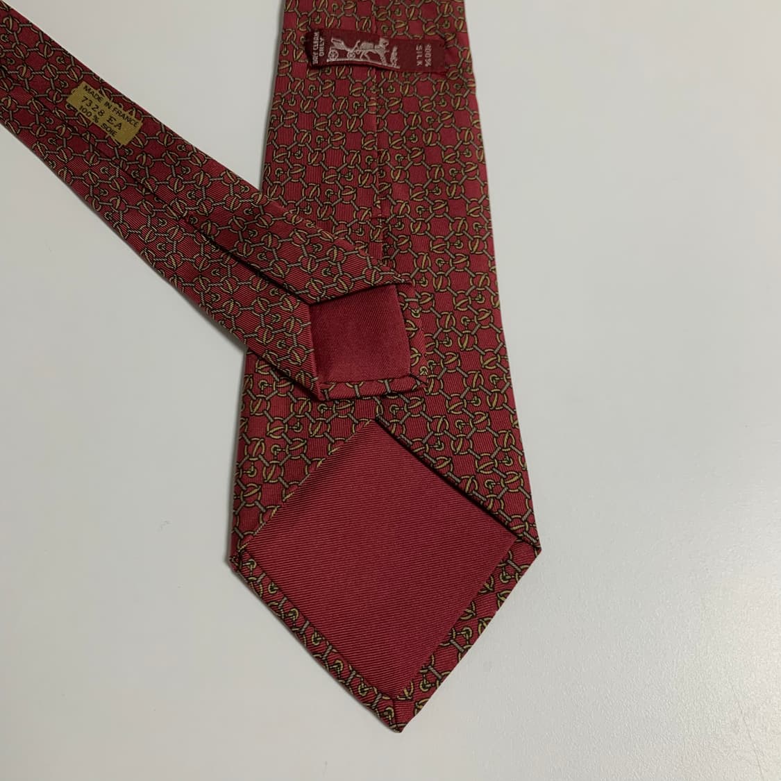 에르메스(HERMES) 프랑스 100실크 명품넥타이 A등급 8.4cm 상품이미지6