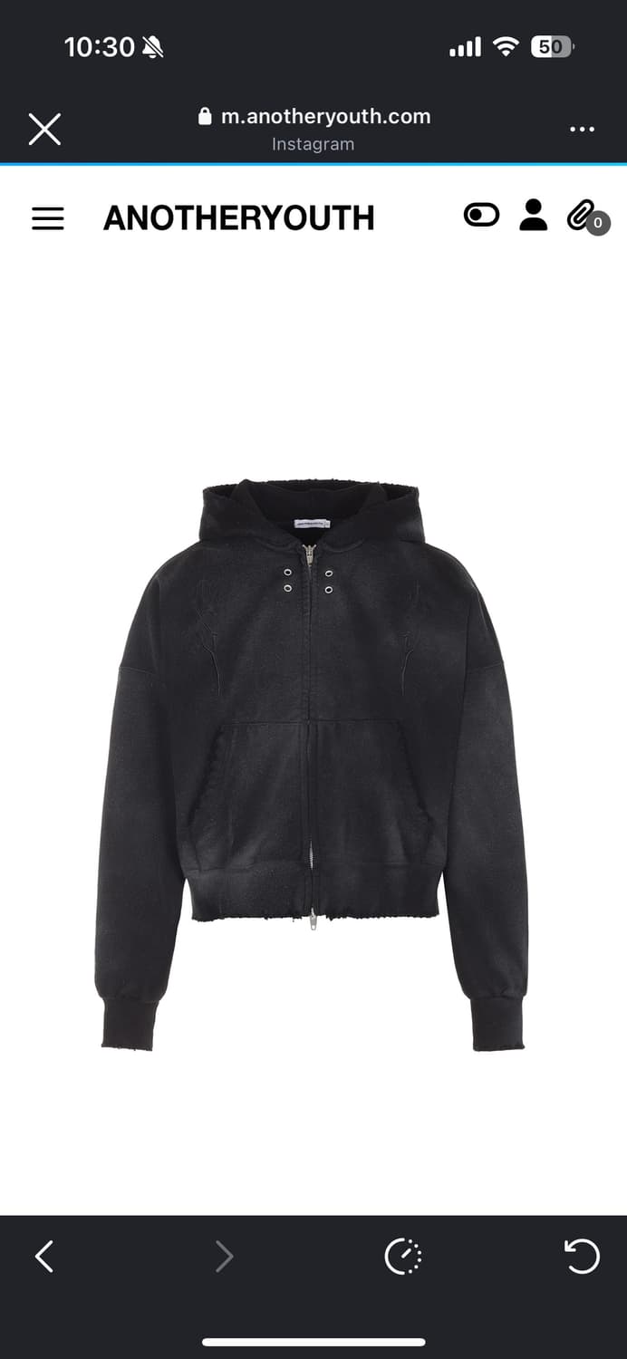 어나더유스 본 윙 후드집업 상품이미지1