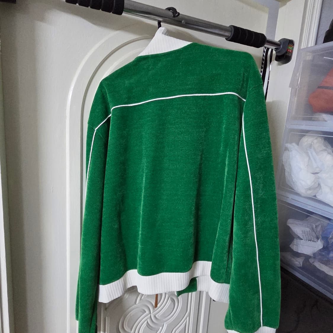 하젠 벨루어 숏 트랙 자켓 펀 그린 XL 상품이미지5