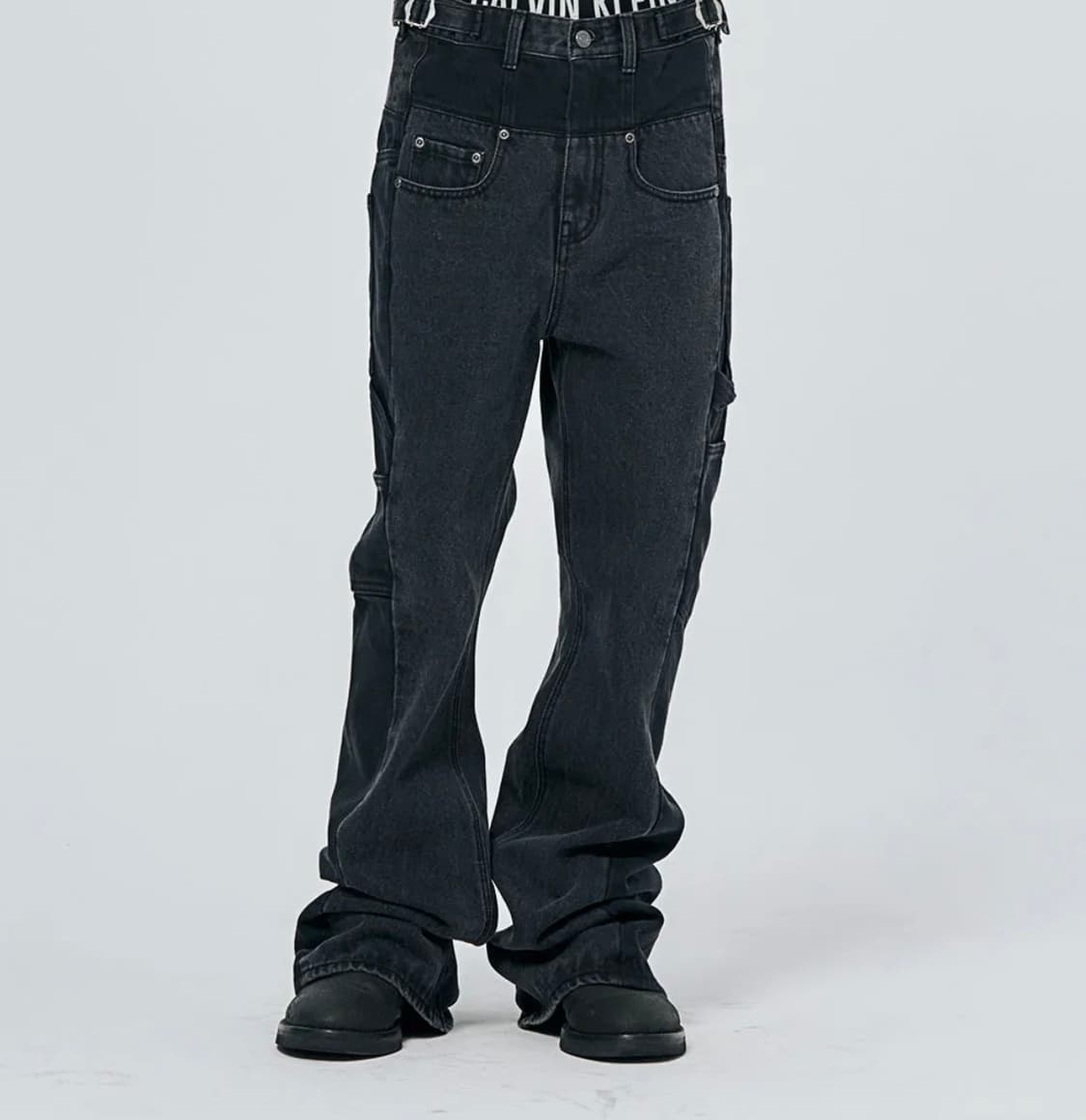 스키즘 인듀싱 데님 흑청 L 상품이미지2