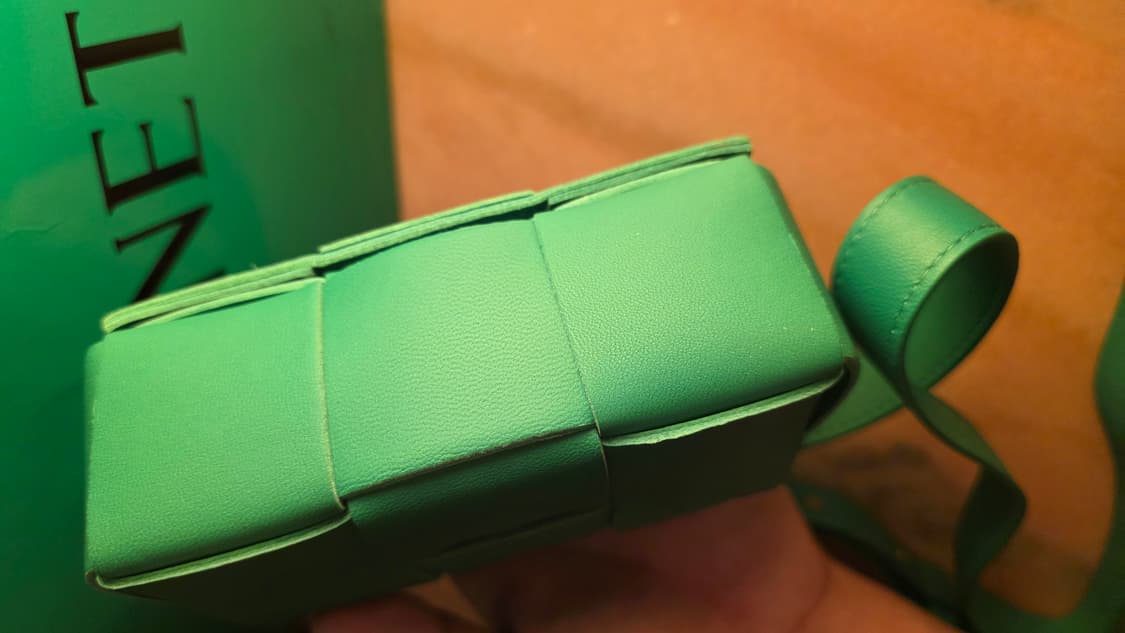 보테가 베네타 카세트백 미니 그린 상품이미지4