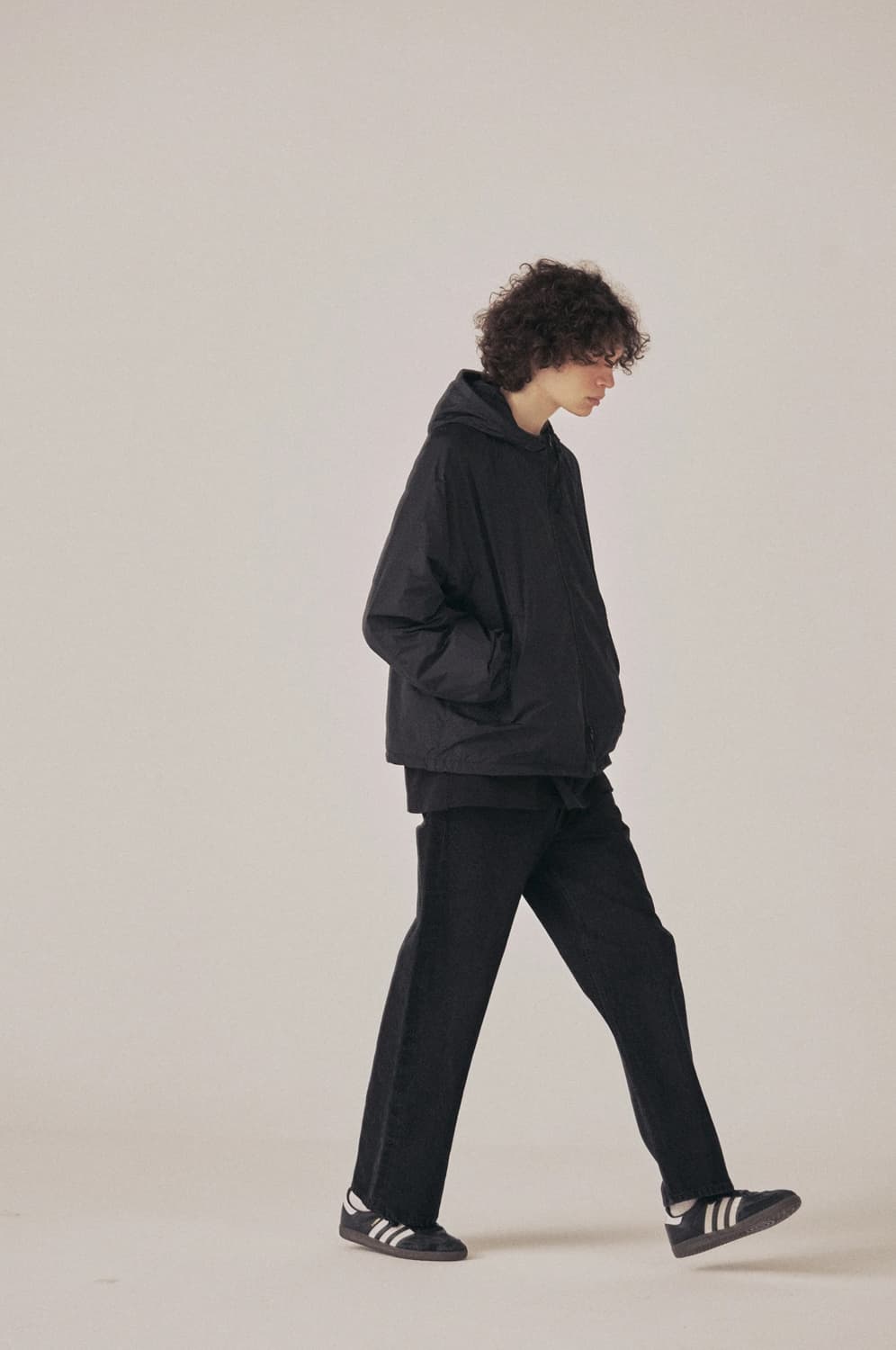 [M] 토마스모어 후드 탱커 블루종 바람막이 블랙 상품이미지6