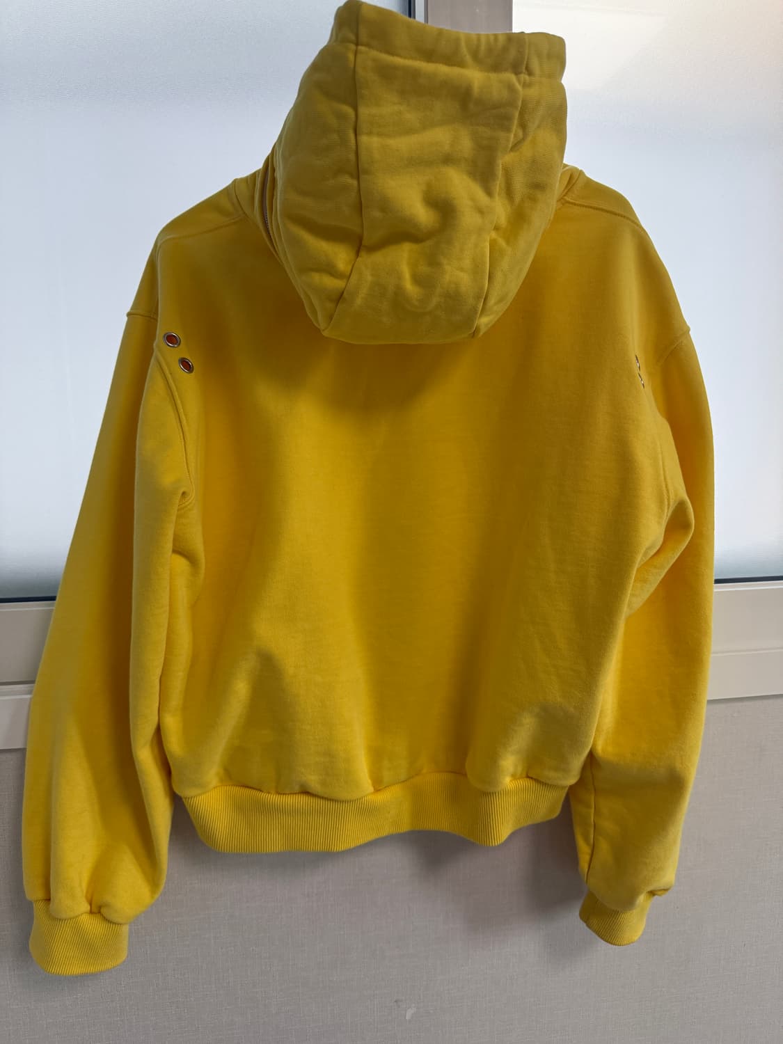 플리즈프로젝트 투웨이지퍼 옐로우 후드티 상품이미지4