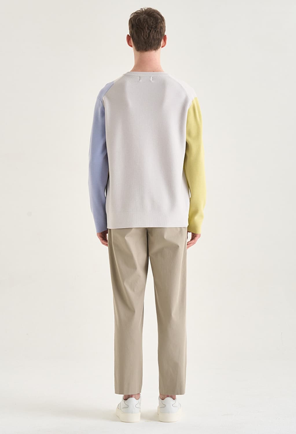 타임옴므 아가일 울 스웨터 100사이즈 상품이미지2