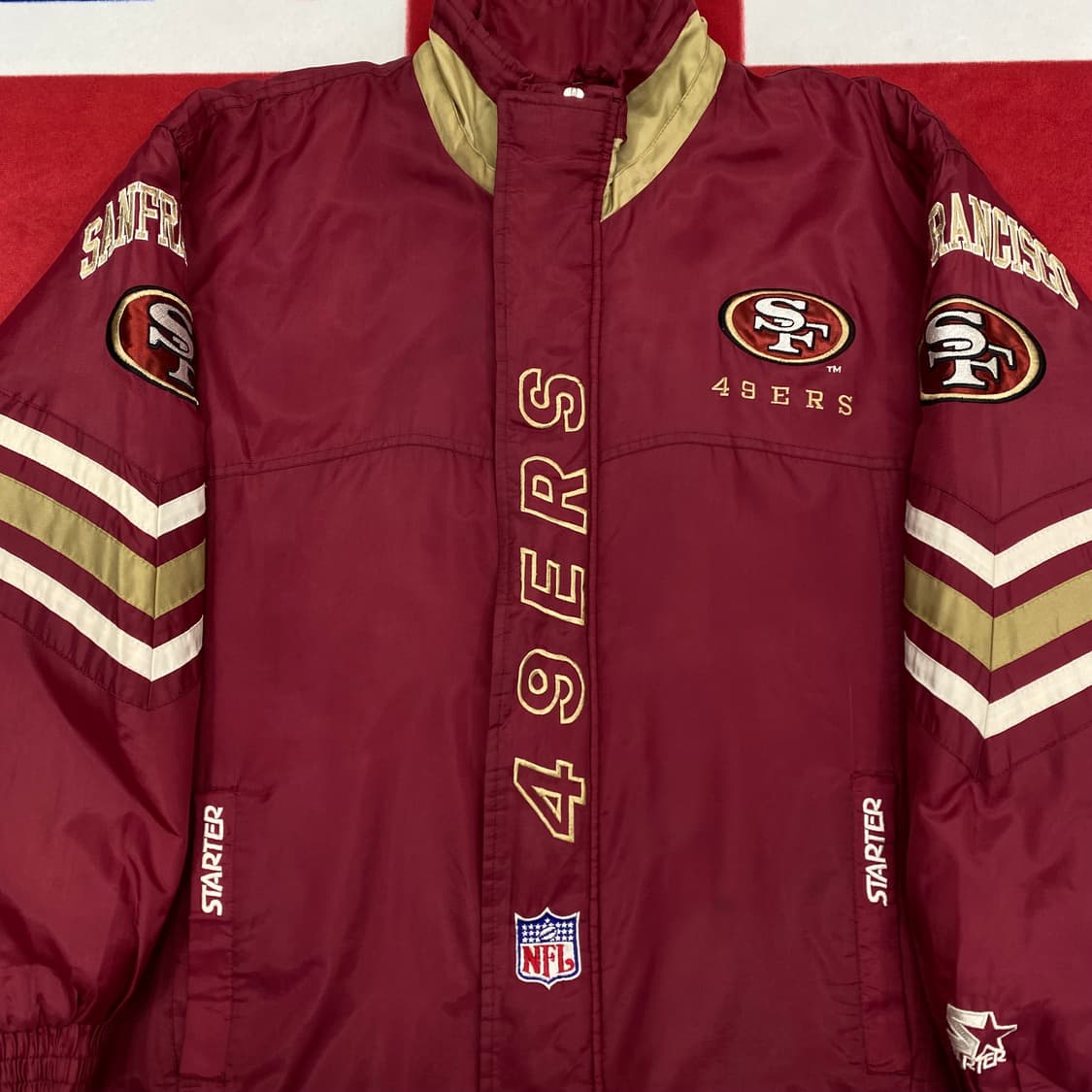 NFL 스타터 샌프란시스코 올드스쿨점퍼 M 실측 XL  상품이미지3