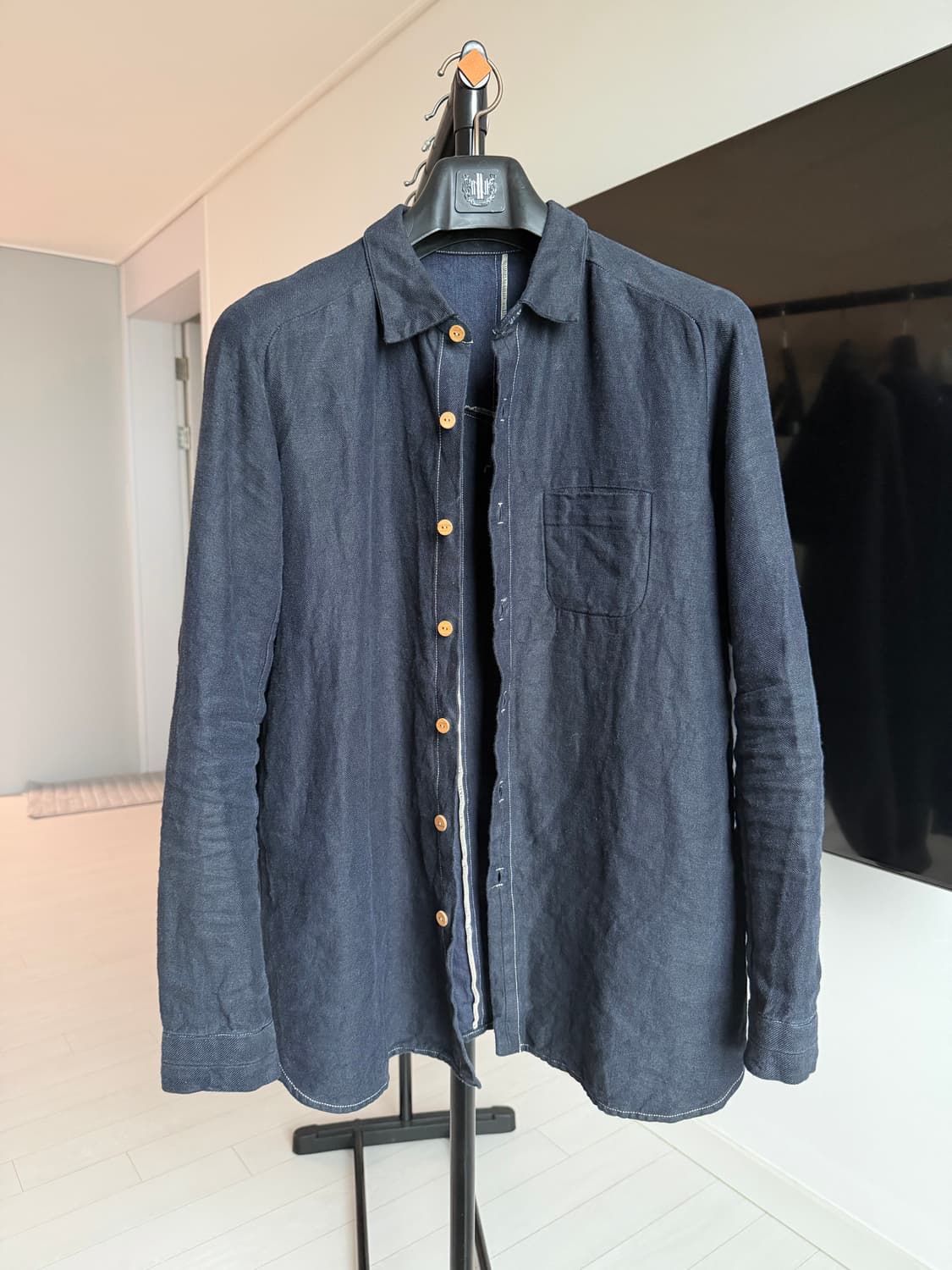 (유일매물) Project by h 홍차염색 인디고 아티잔 셔츠자켓 상품이미지1