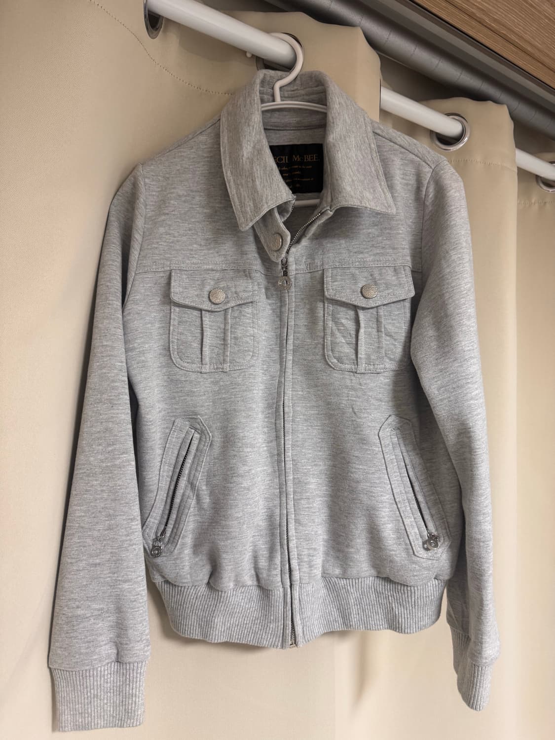  CECIL McBEE 그레이 집업 자켓 상품이미지1