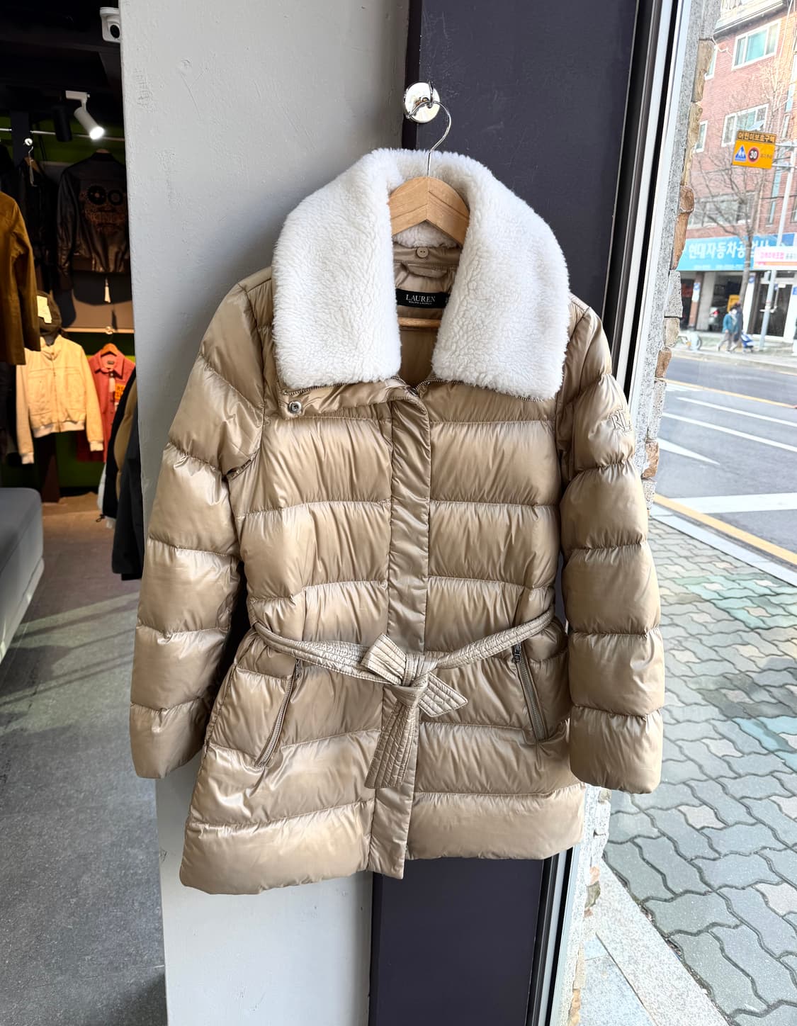 S/ 폴로랄프로렌 25FW 블랙라벨 다운 시어링 패딩 상품이미지4