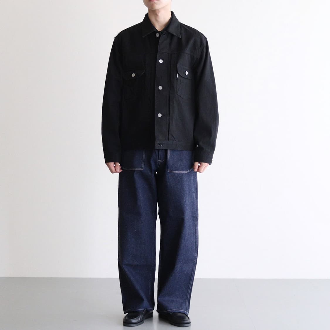 Phigvel pm-300 black classic jean jacket 상품이미지1
