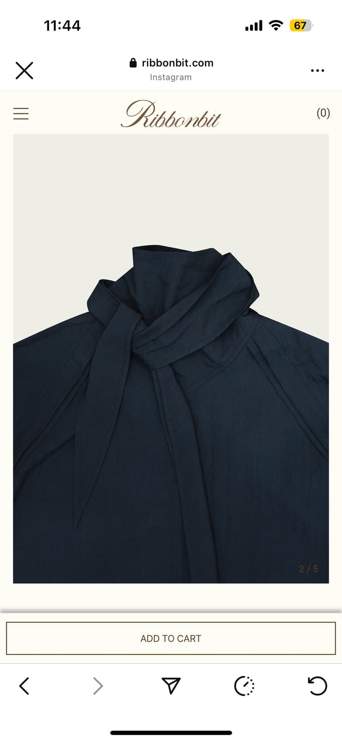 ribbonbit Raphia Blouse 리본빛 라피아 블라우스 상품이미지2