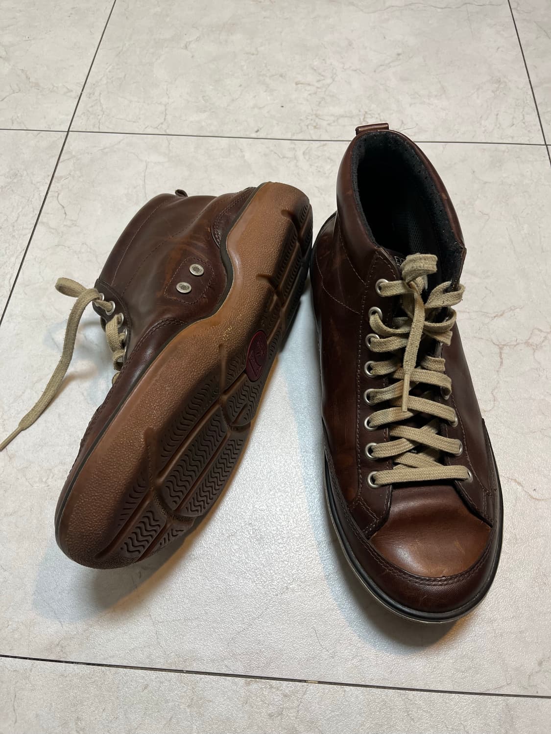 캠퍼 브라운 레더 부츠 42 상품이미지2