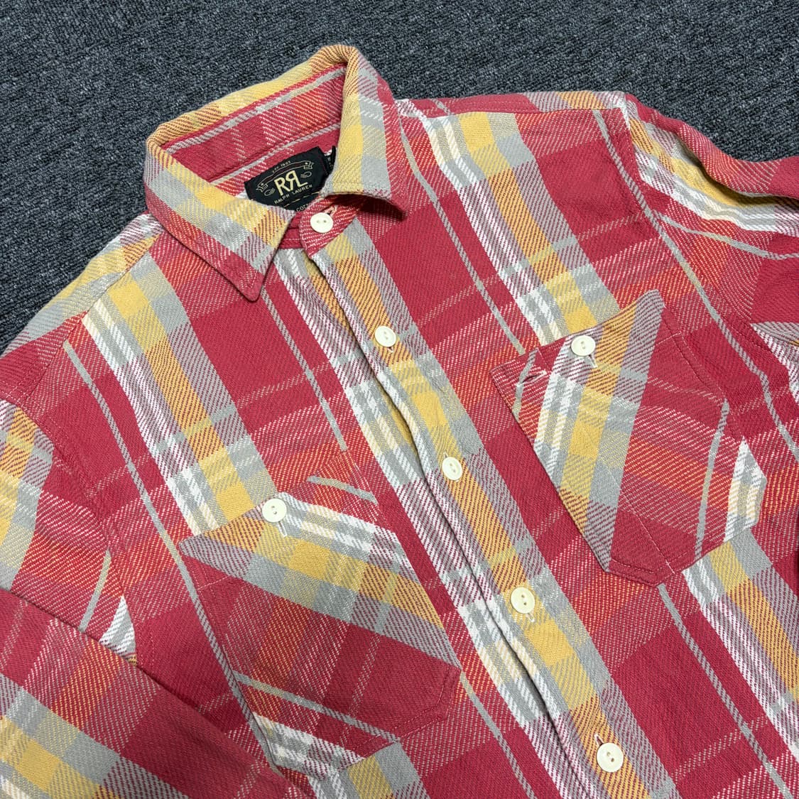 랄프로렌 더블알엘 플란넬 체크 셔츠 상품이미지3