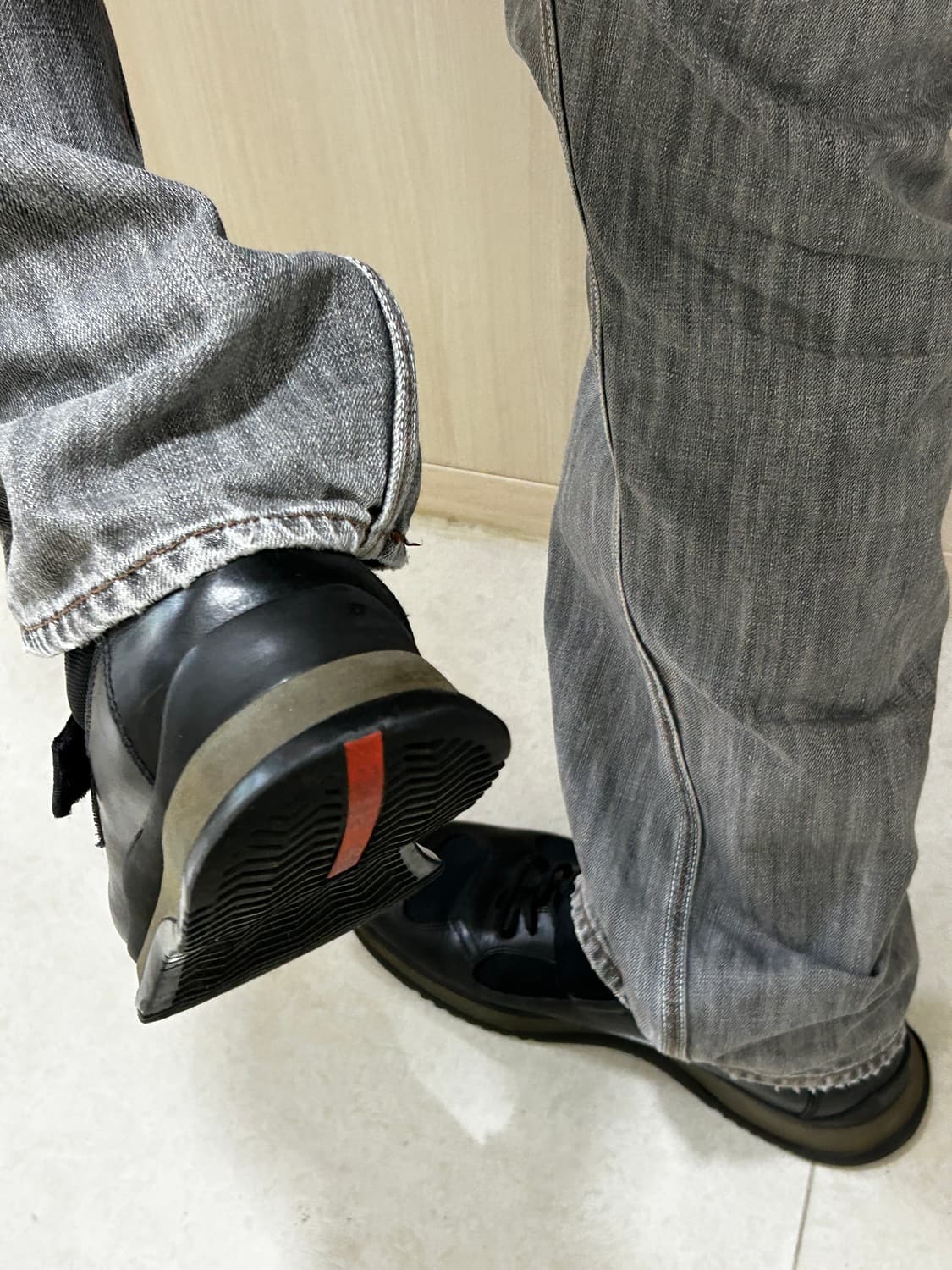 프라다 스포츠 00s 레더 컴뱃부츠 상품이미지10