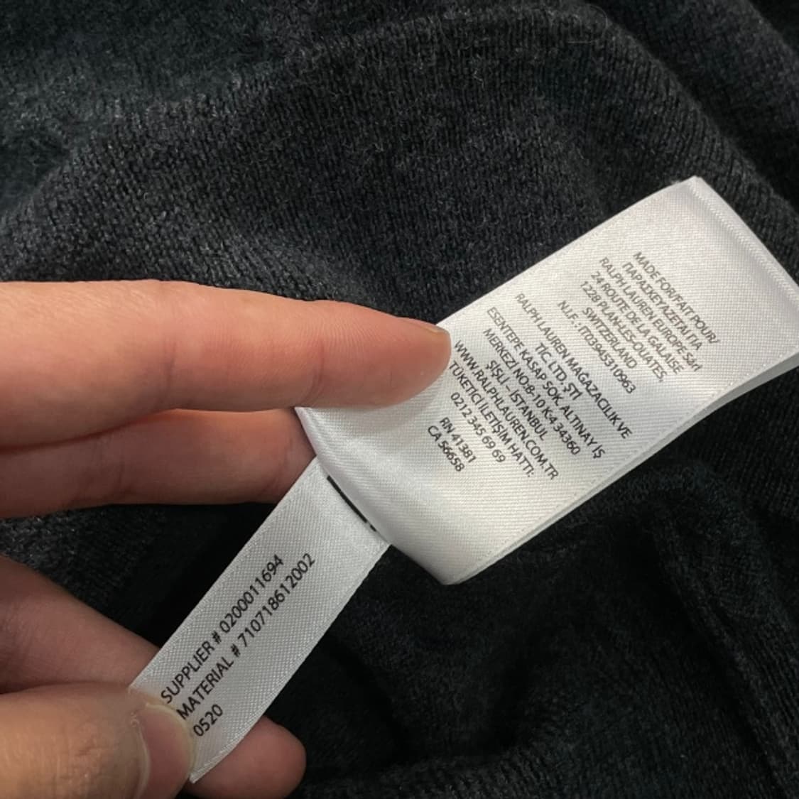 90 폴로 랄프로렌 카라 니트 상품이미지5