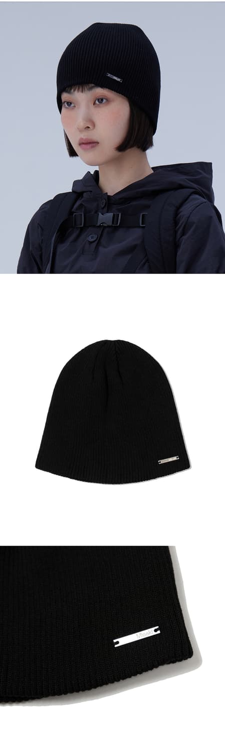 Knit beanie BLACK 상품이미지8