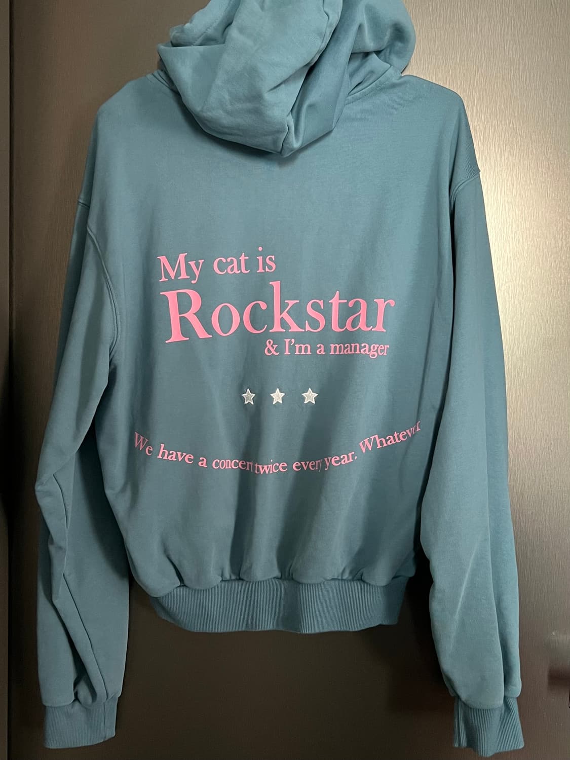 JOEGUSH 마이 캣 이즈 락스타 후드집업 1사이즈 상품이미지3