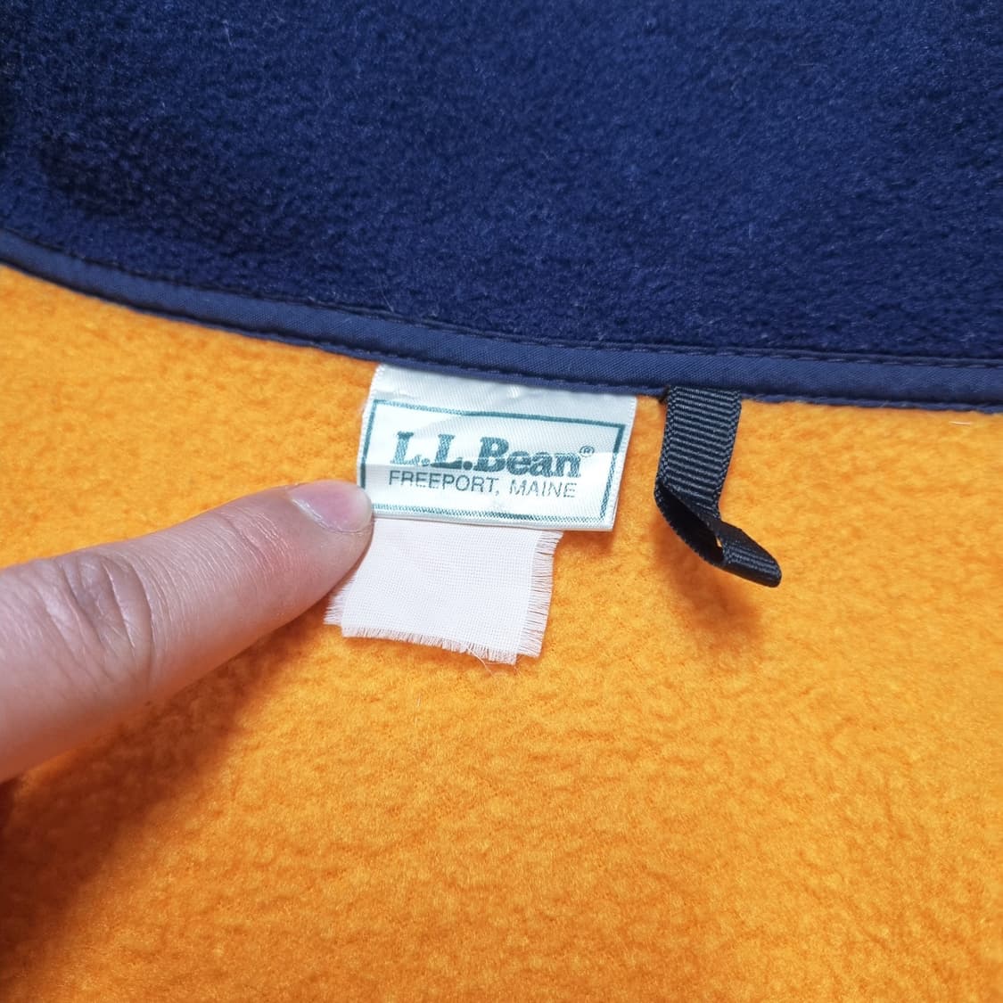 90S 빈티지 LL BEAN 하프집 후리스 - XL  상품이미지10