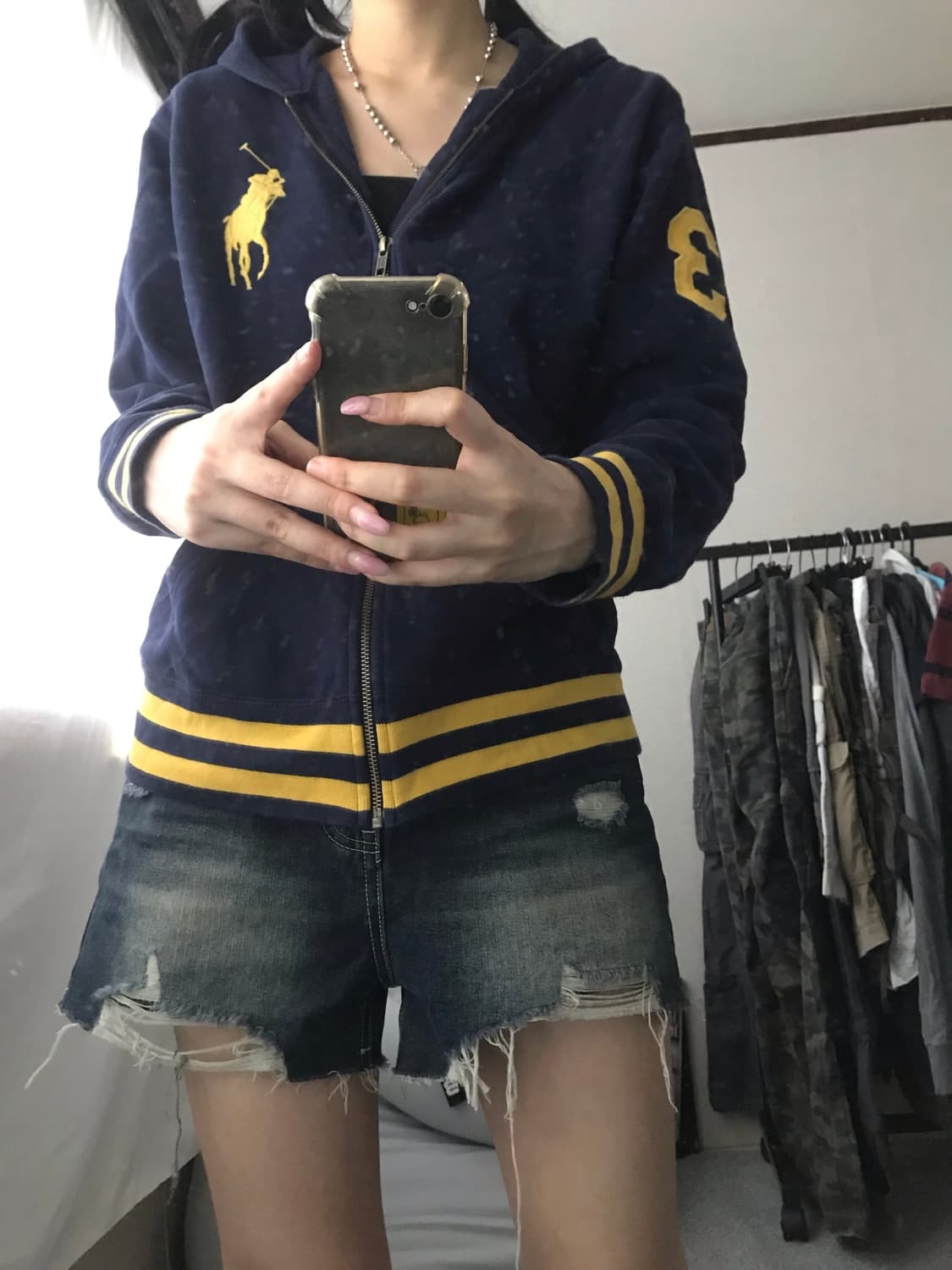 폴로 네이비 빅포니 후드집업 상품이미지4