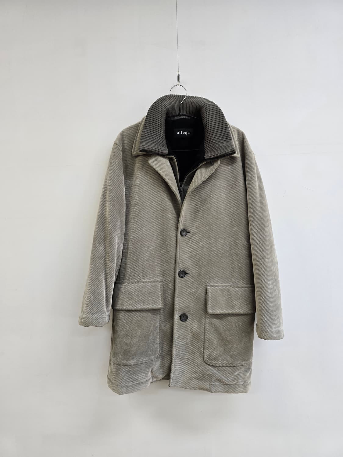 알레그리 터틀넥내피 코듀로이 겨울 코트 상품이미지2