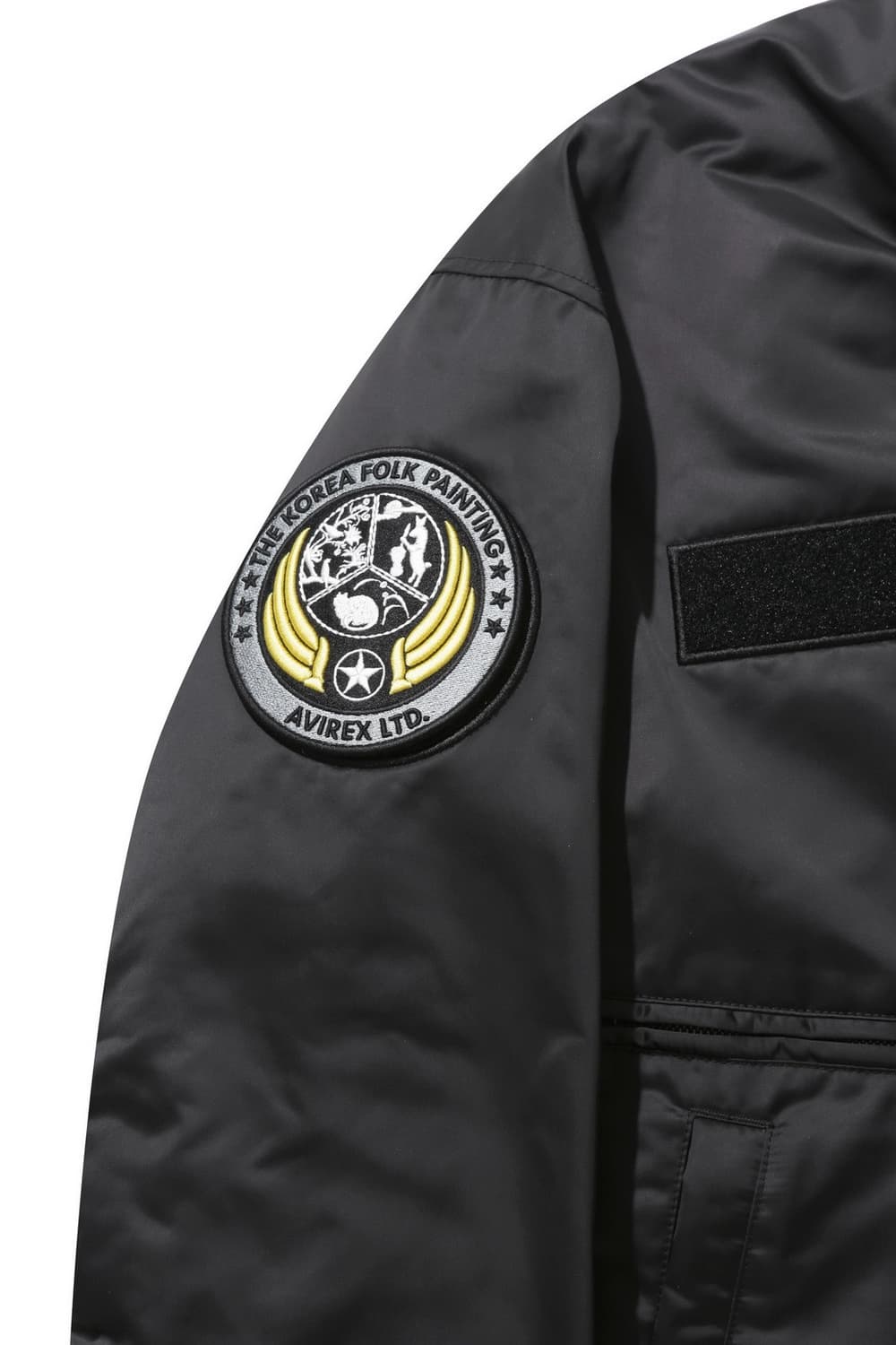아비렉스x커스텀멜로우 B-15 구스다운 항공 점퍼 패딩 상품이미지3