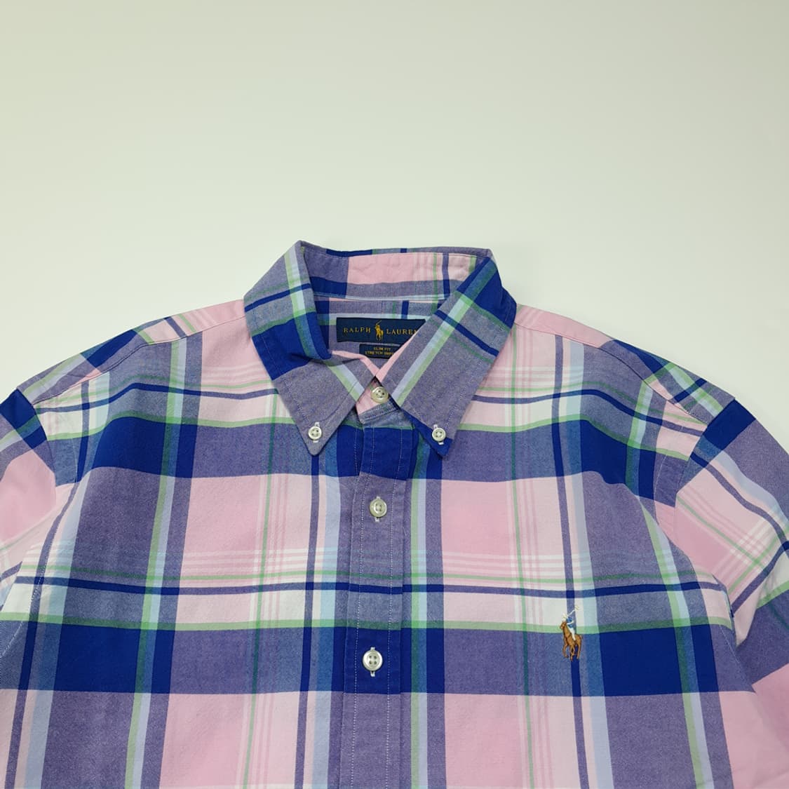 CL591 L 폴로 클래식 마드라스 체크 버튼다운 멀티컬러 셔츠 상품이미지2