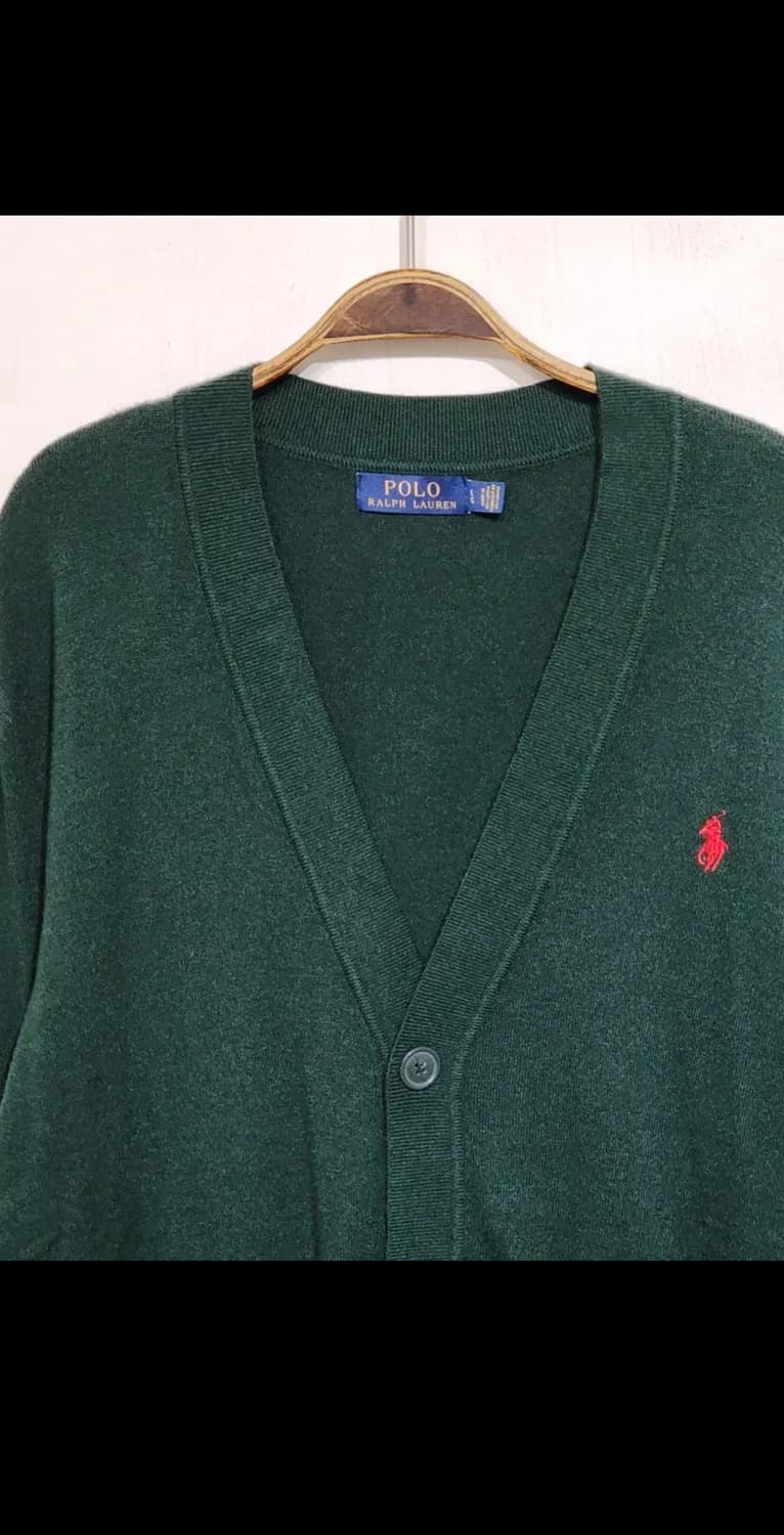 (L) 랄프로렌 폴로 브이넥 가디건 포켓 캐주얼  상품이미지2