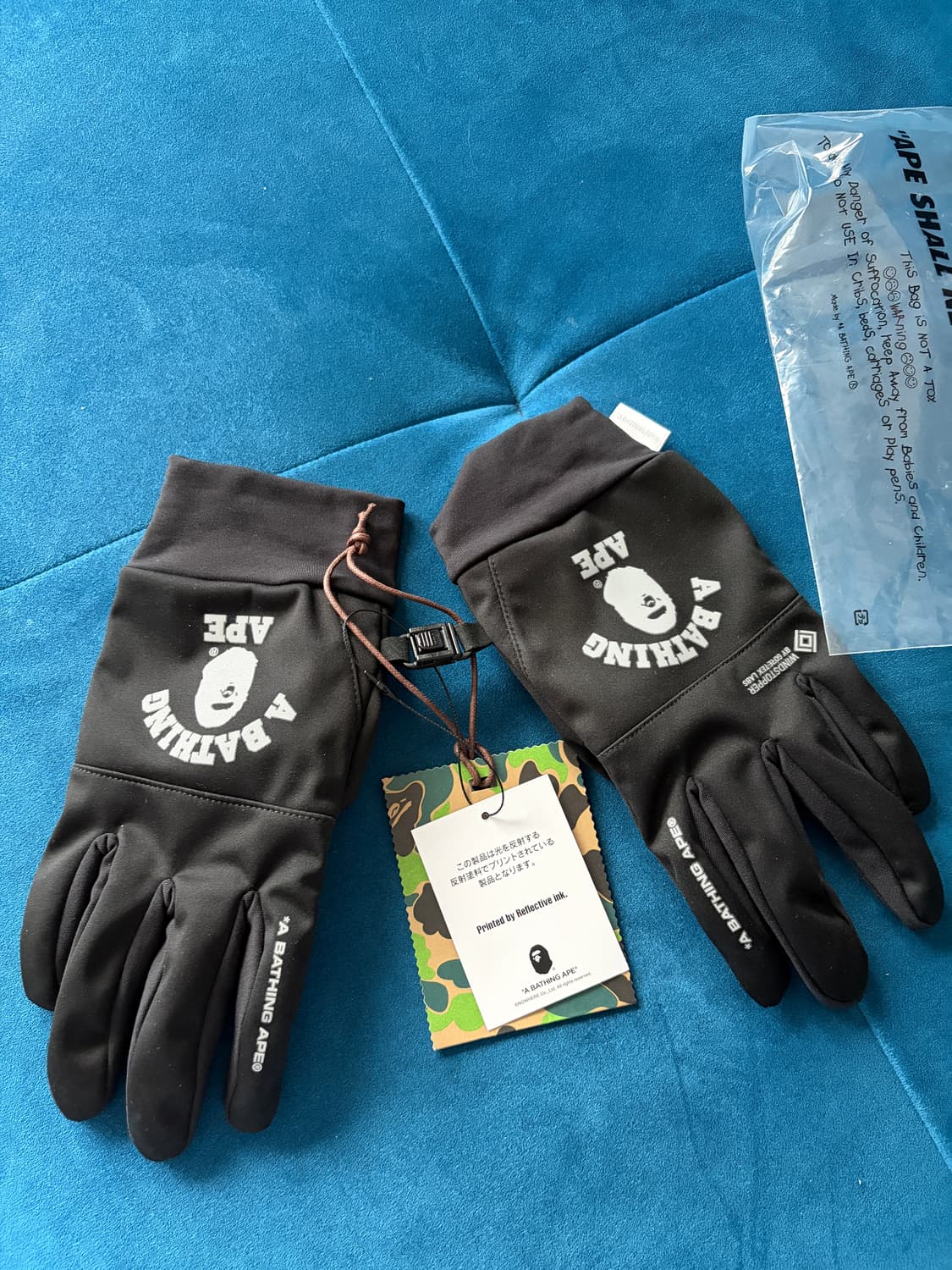 BAPE 베이프 고어택스 장갑M 신품 블랙 상품이미지1