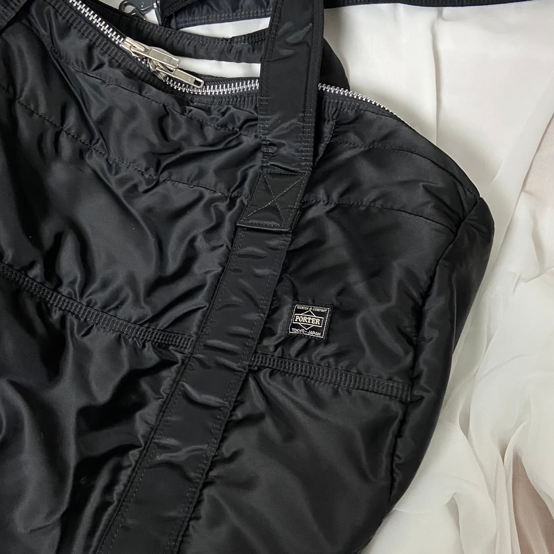 PORTER 탱커 2way 보스턴 더플백 M 블랙 드럼백 상품이미지2