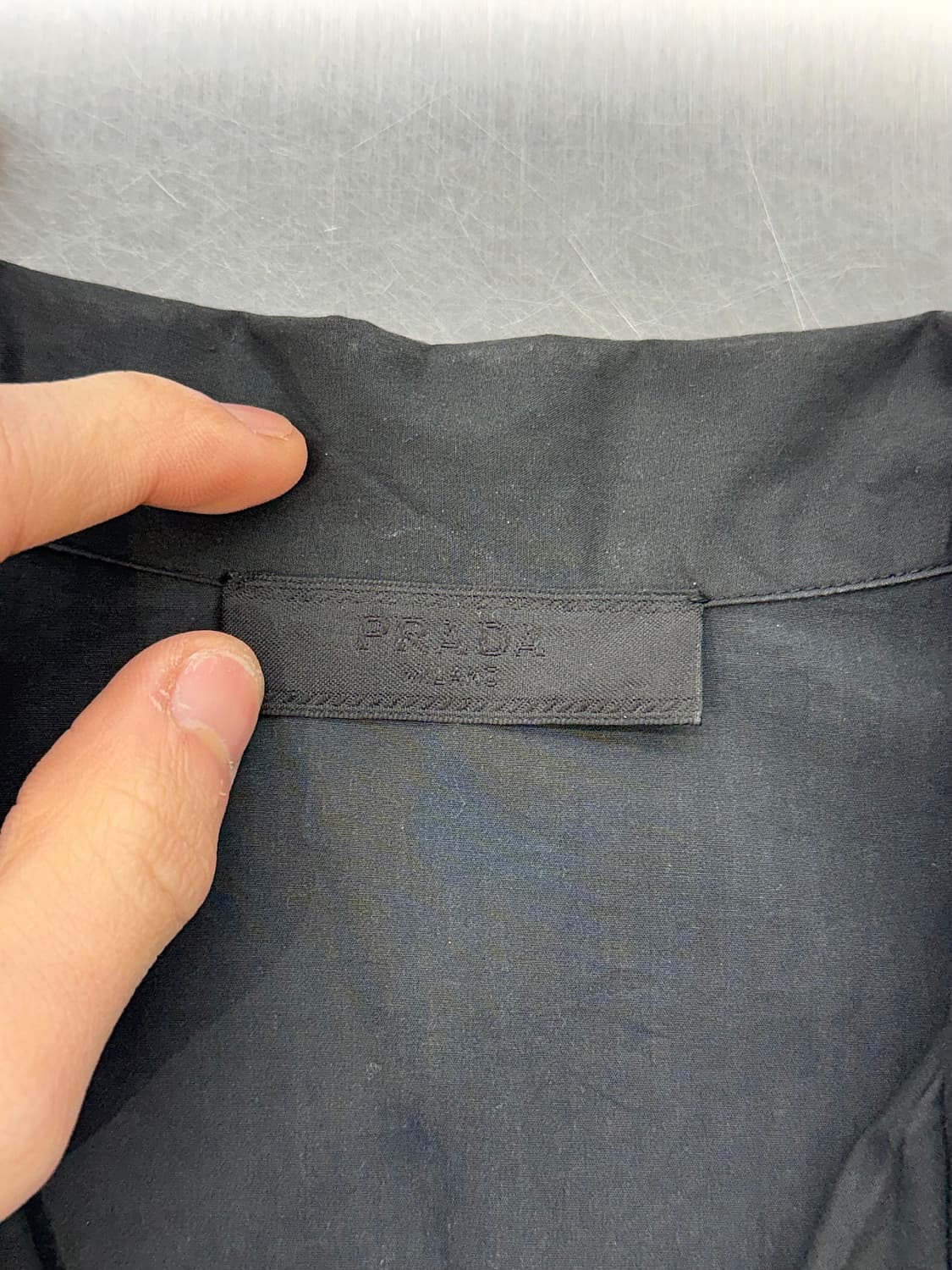 프라다 19ss 하프 타이다이 코튼 숏 셔츠 상품이미지7