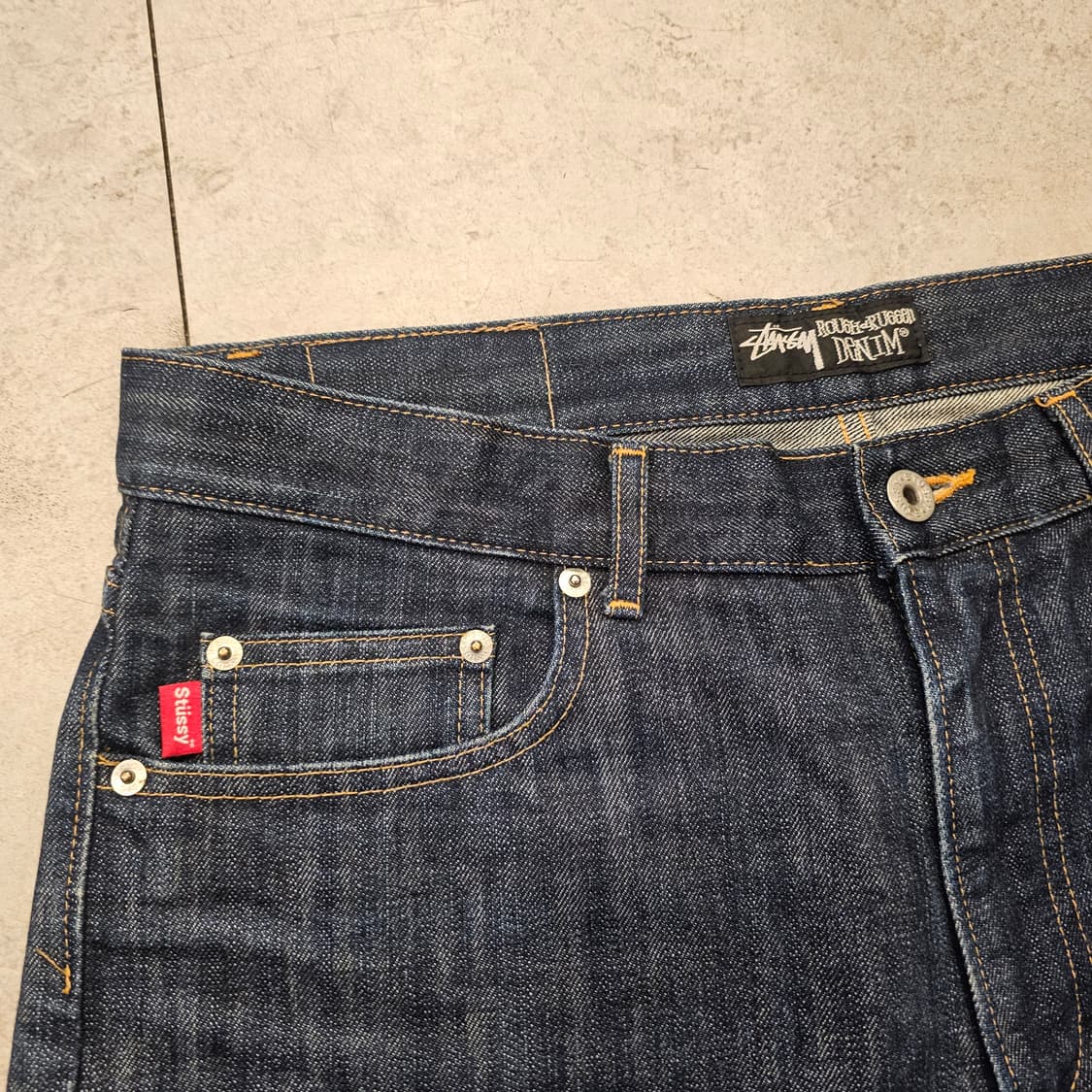 34inch 스투시 중청 데님팬츠 상품이미지4