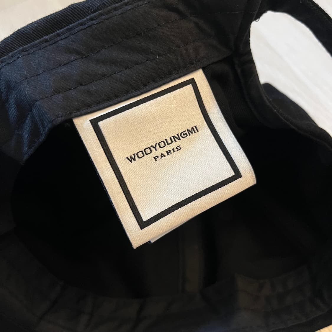 우영미 자수 볼캡 블랙 상품이미지3