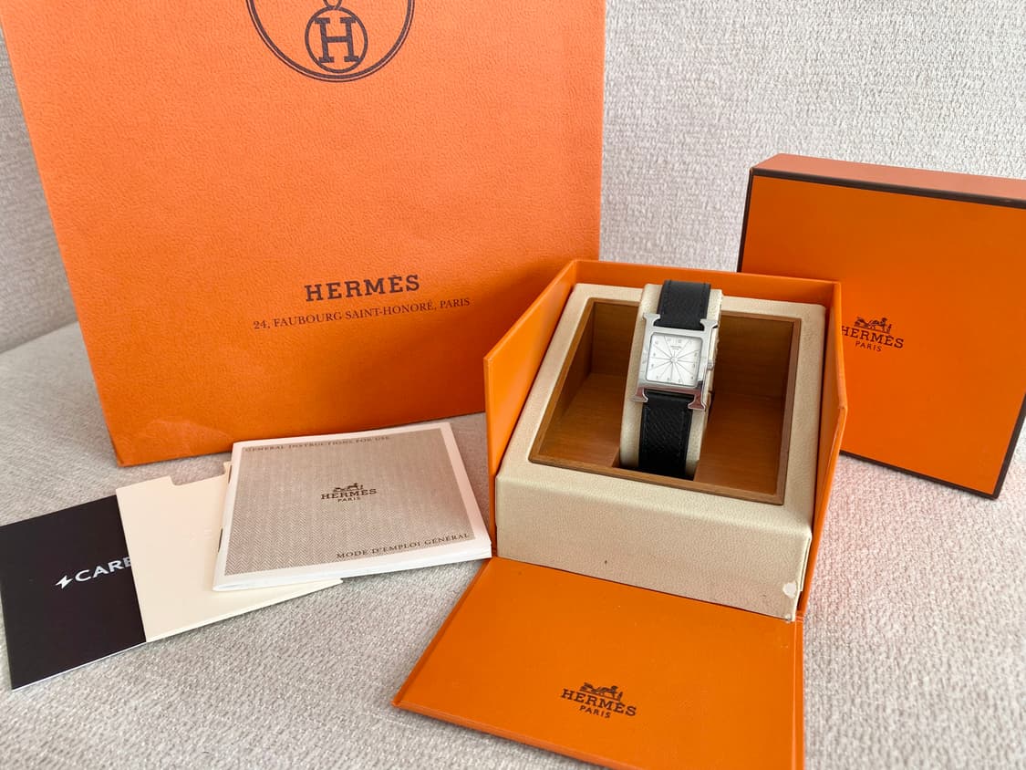 에르메스 H아워 HH1.210 여성용 PM 화이트 다이얼 쿼츠 상품이미지2