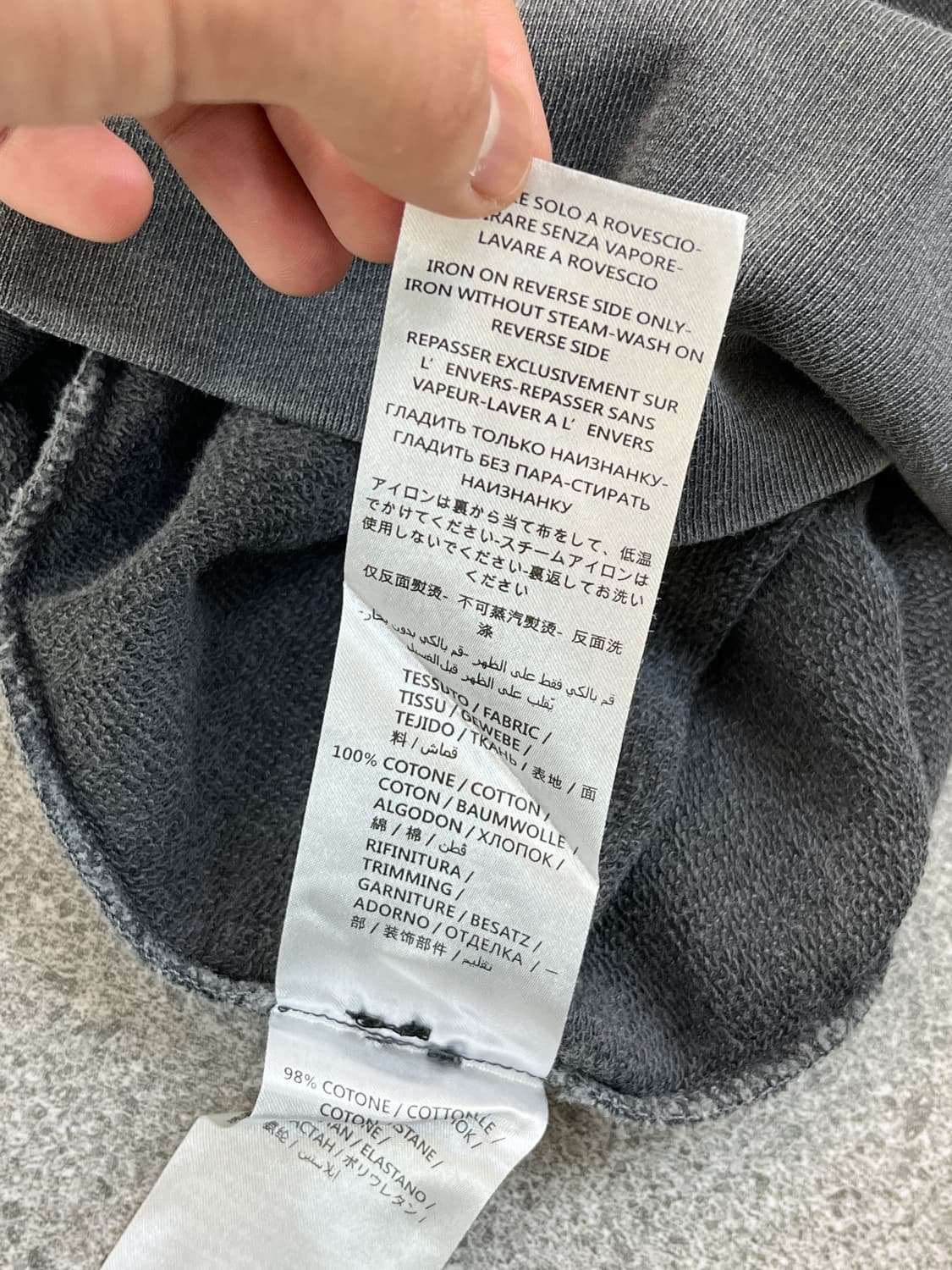 알렉산더 맥퀸 피그먼트 다이드 후드집업 상품이미지8