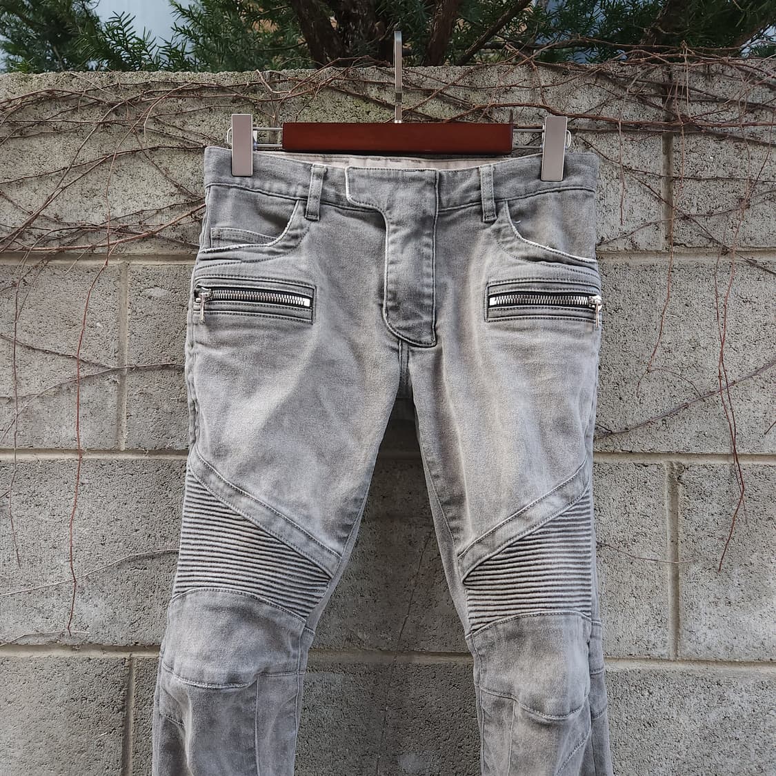 [28] BALMAIN 그레이 바이커 데님팬츠 상품이미지2