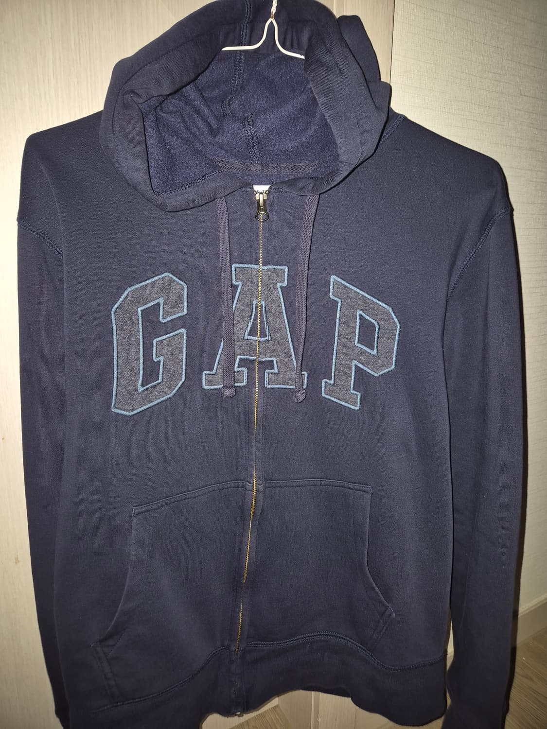 GAP 네이비 후드집업 남녀공용 M 상품이미지2