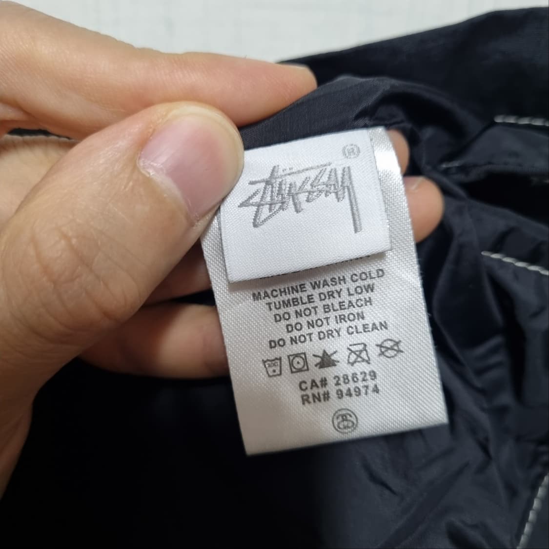 ( M ) 스투시 아노락 후드 블랙 바람막이 상품이미지6