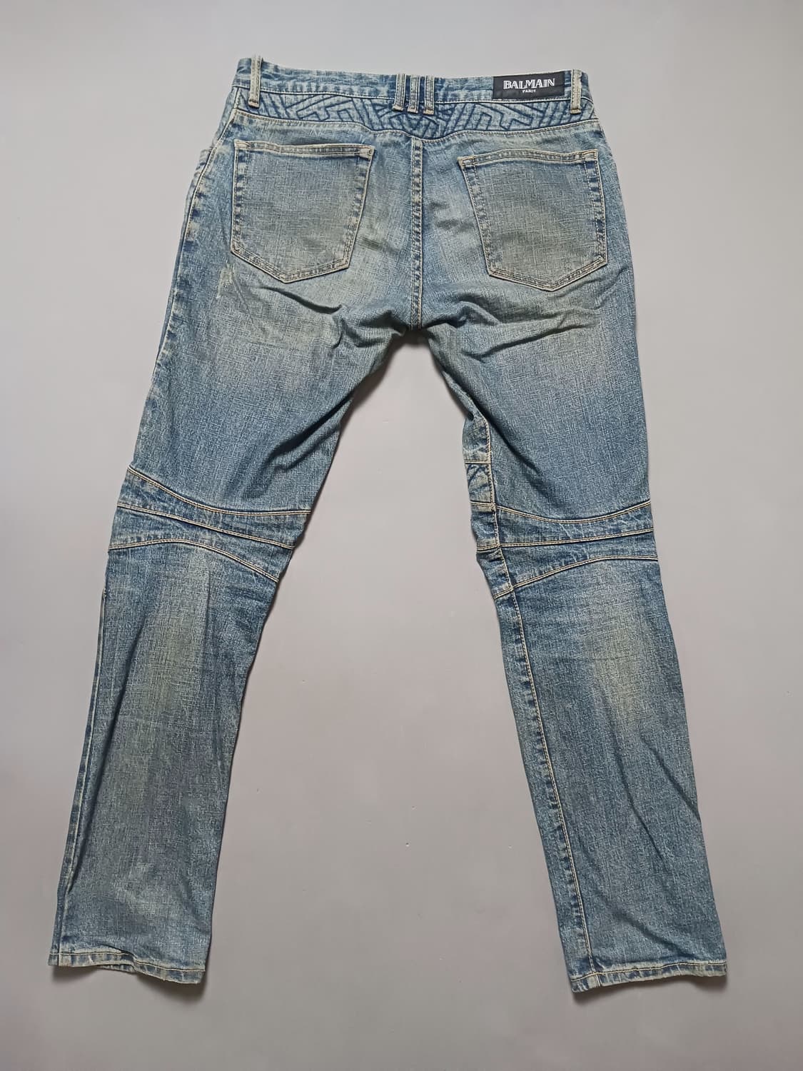 [32] 발망 빈티지 워싱 바이커진 청바지 상품이미지7