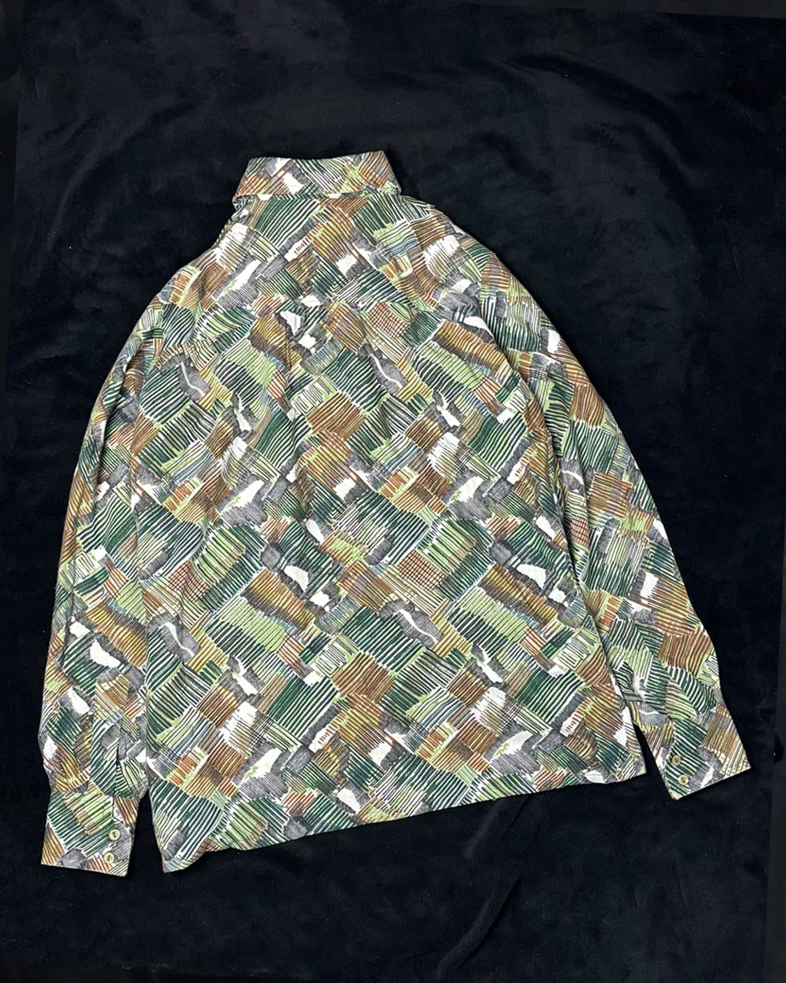 일본빈티지 SOLFIN 패턴 셔츠 상품이미지2