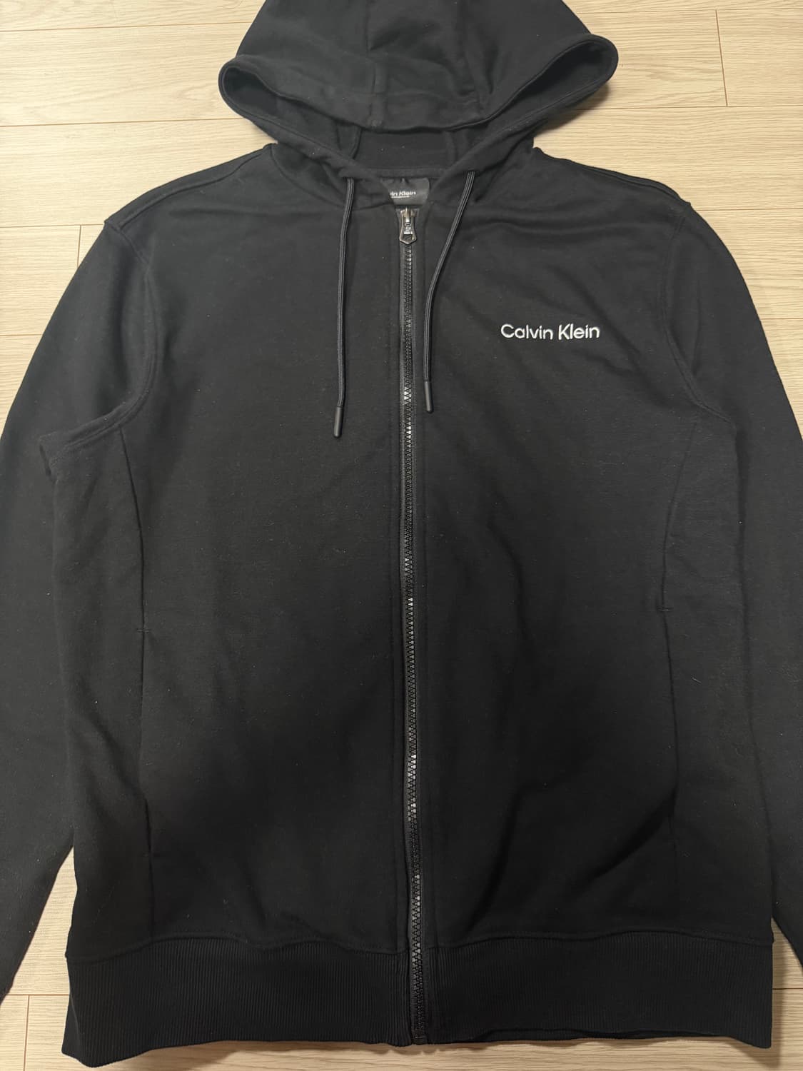 켈빈클라인 블랙 후드집업 L 상품이미지2