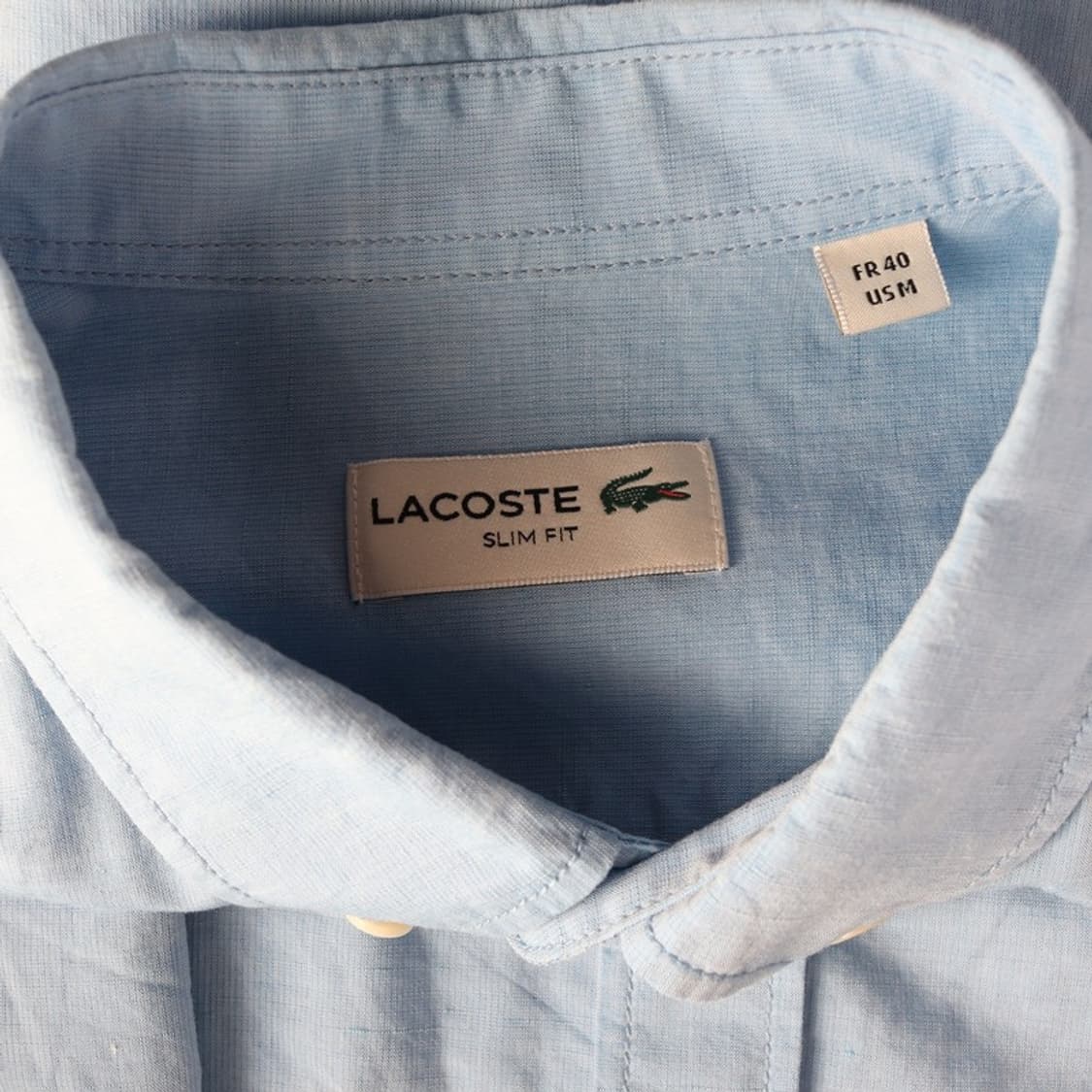 라코스테 슬림핏 셔츠 M 상품이미지5