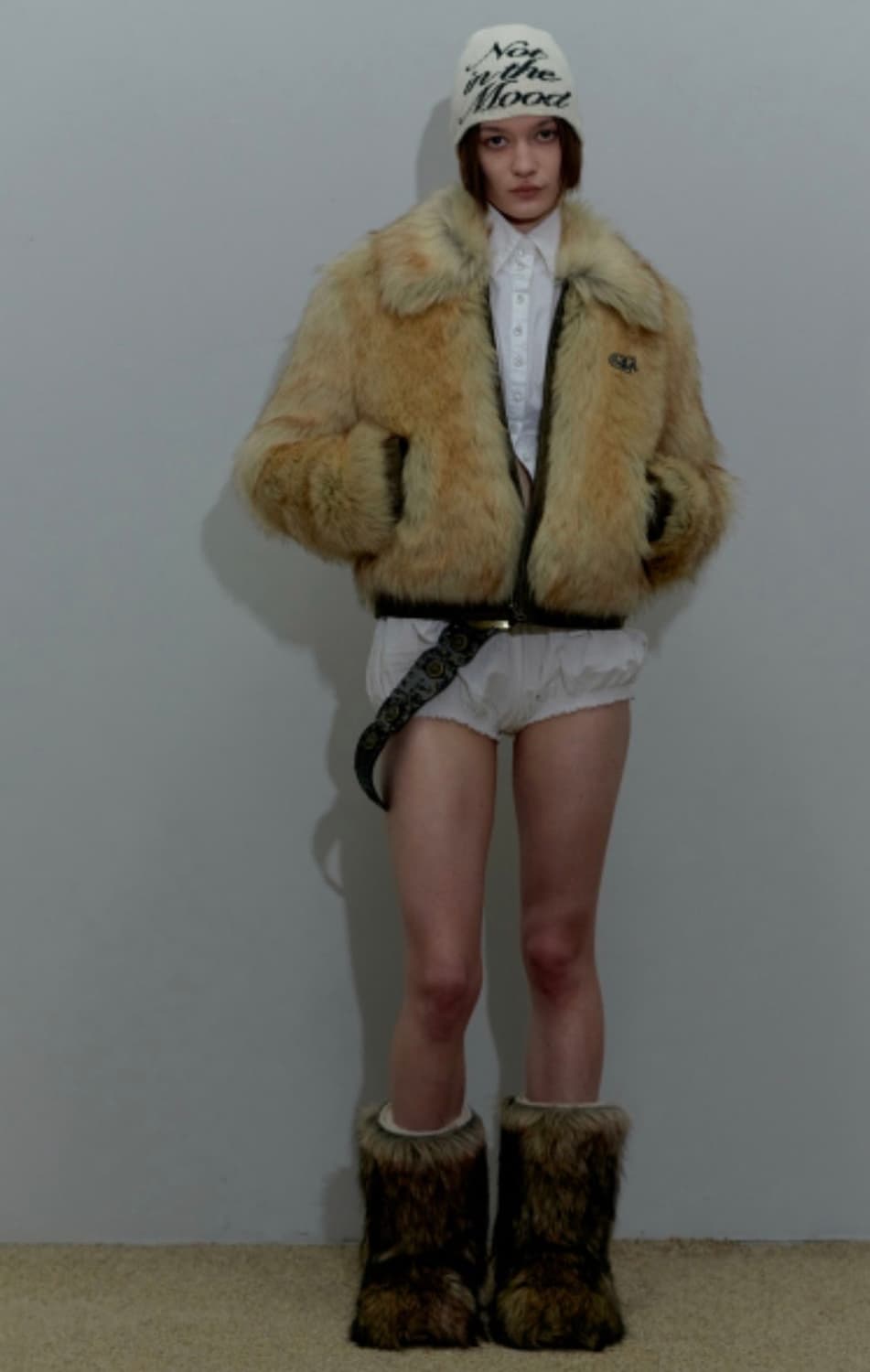 스컬프터 퍼 Faux fur grizzly jacket natural  상품이미지3