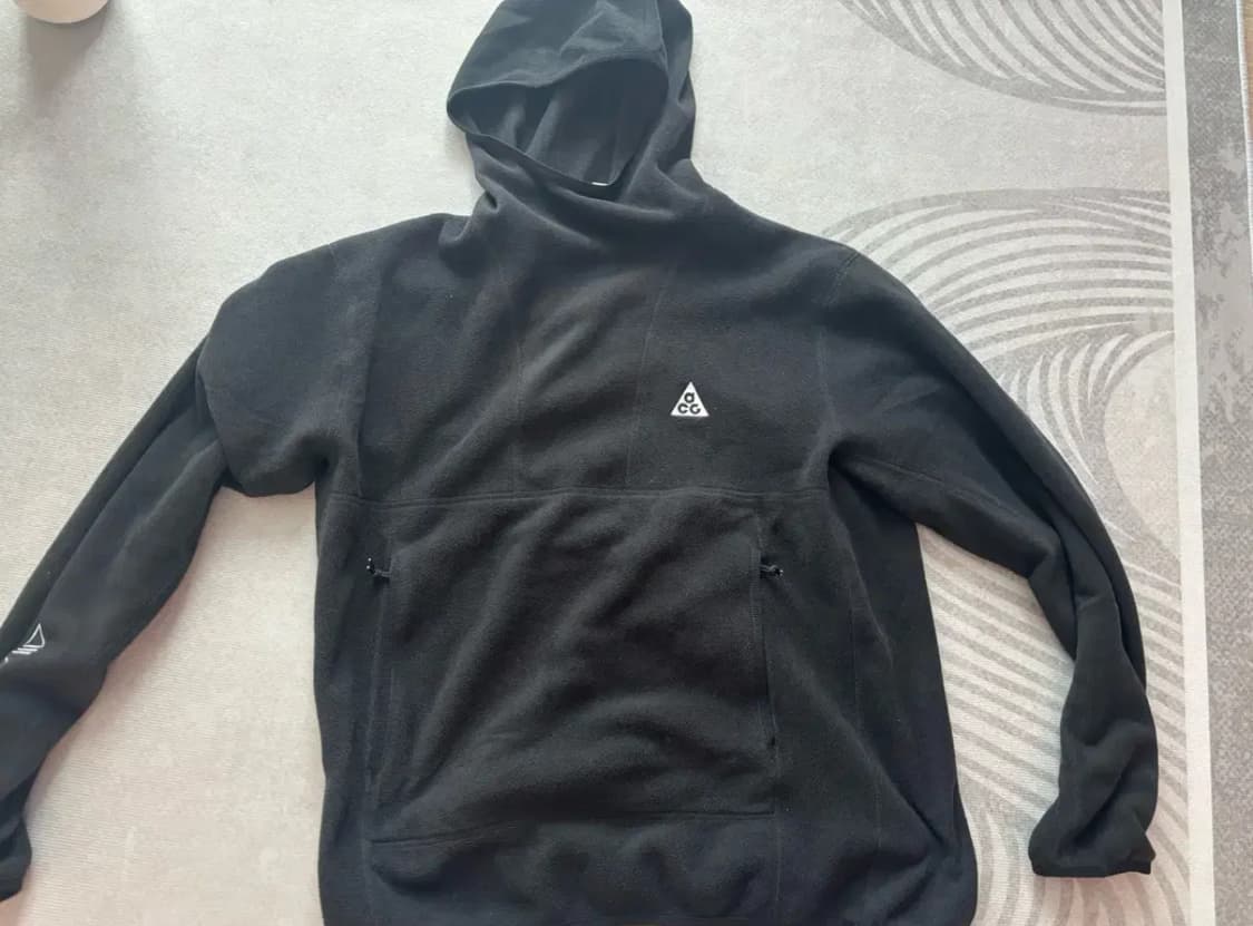 나이키 ACG 폴라텍 울프 트리 풀오버 후드 블랙L 상품이미지2