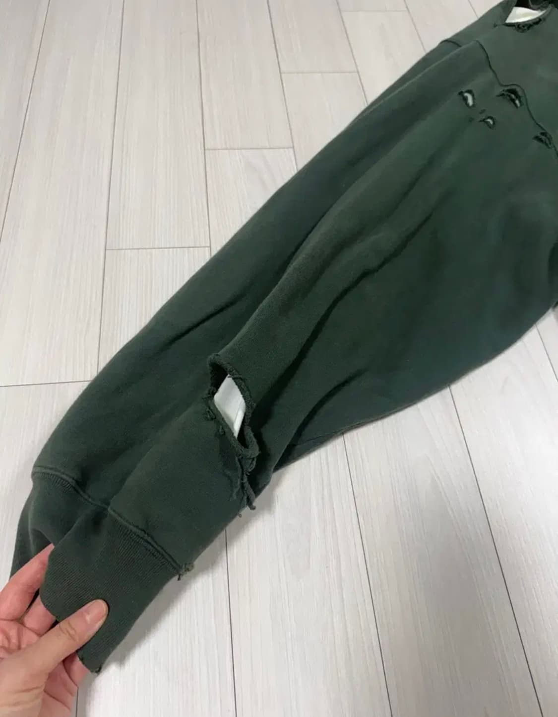 발렌시아가 디스트로이드 데미지 후드 상품이미지2