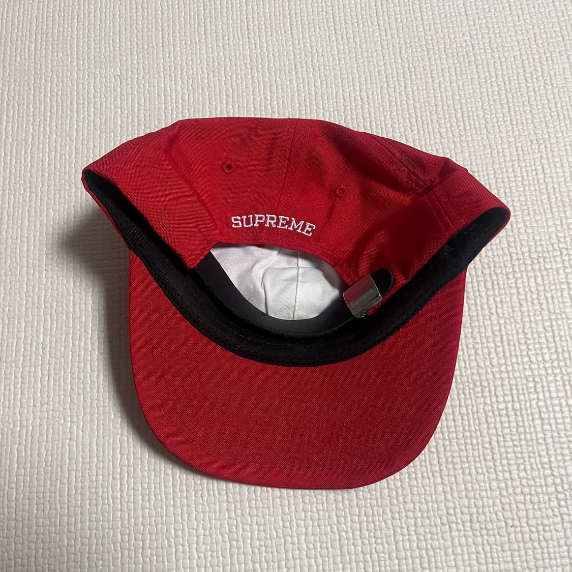 슈프림 코듀라 S로고 6패널 캡 레드 상품이미지2