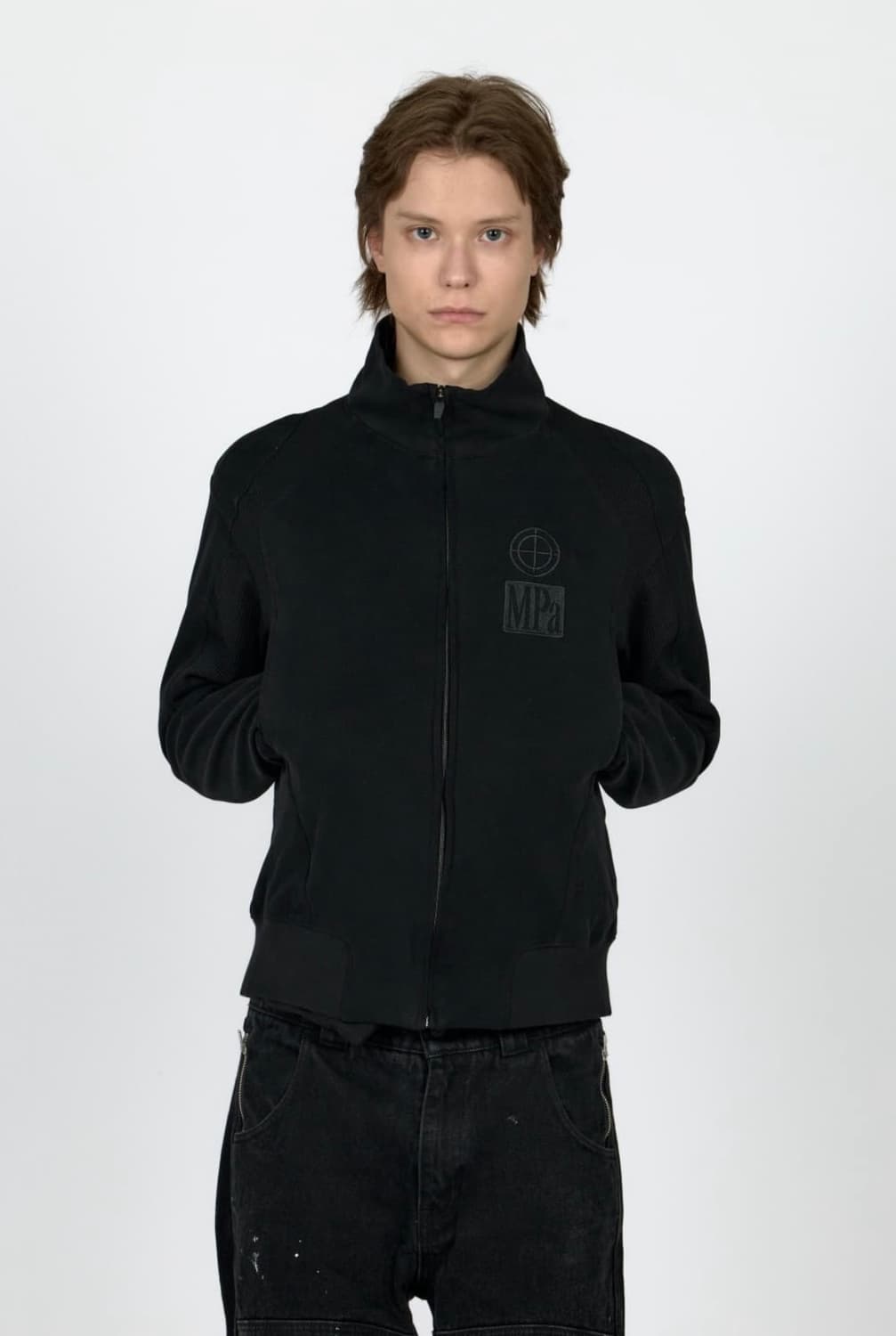 MPa CONTRAST ZIPPED JACKET (BLACK) 상품이미지1
