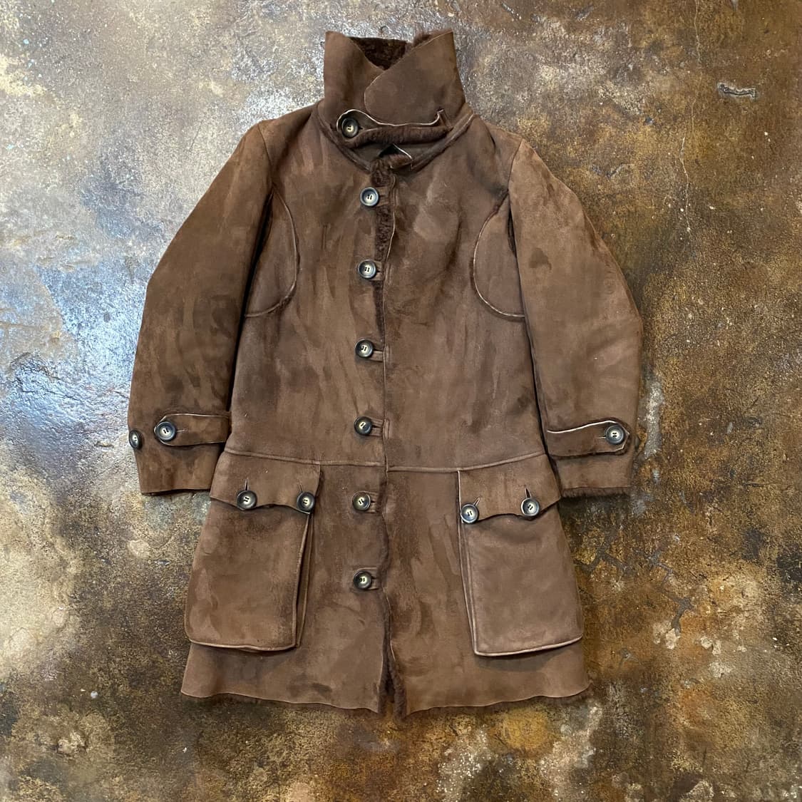 90s 잉글랜드 빈티지 무스탕 코트 상품이미지2