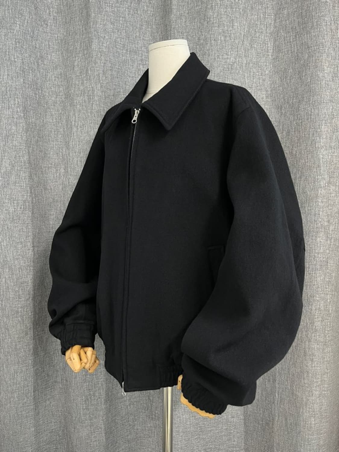 쿠어 버진 울 오버사이즈 블루종 자켓/#3543 상품이미지2