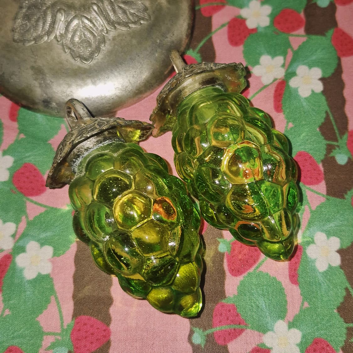 70s 엔틱 청포도 실버 조미료 홀더 세트 상품이미지7